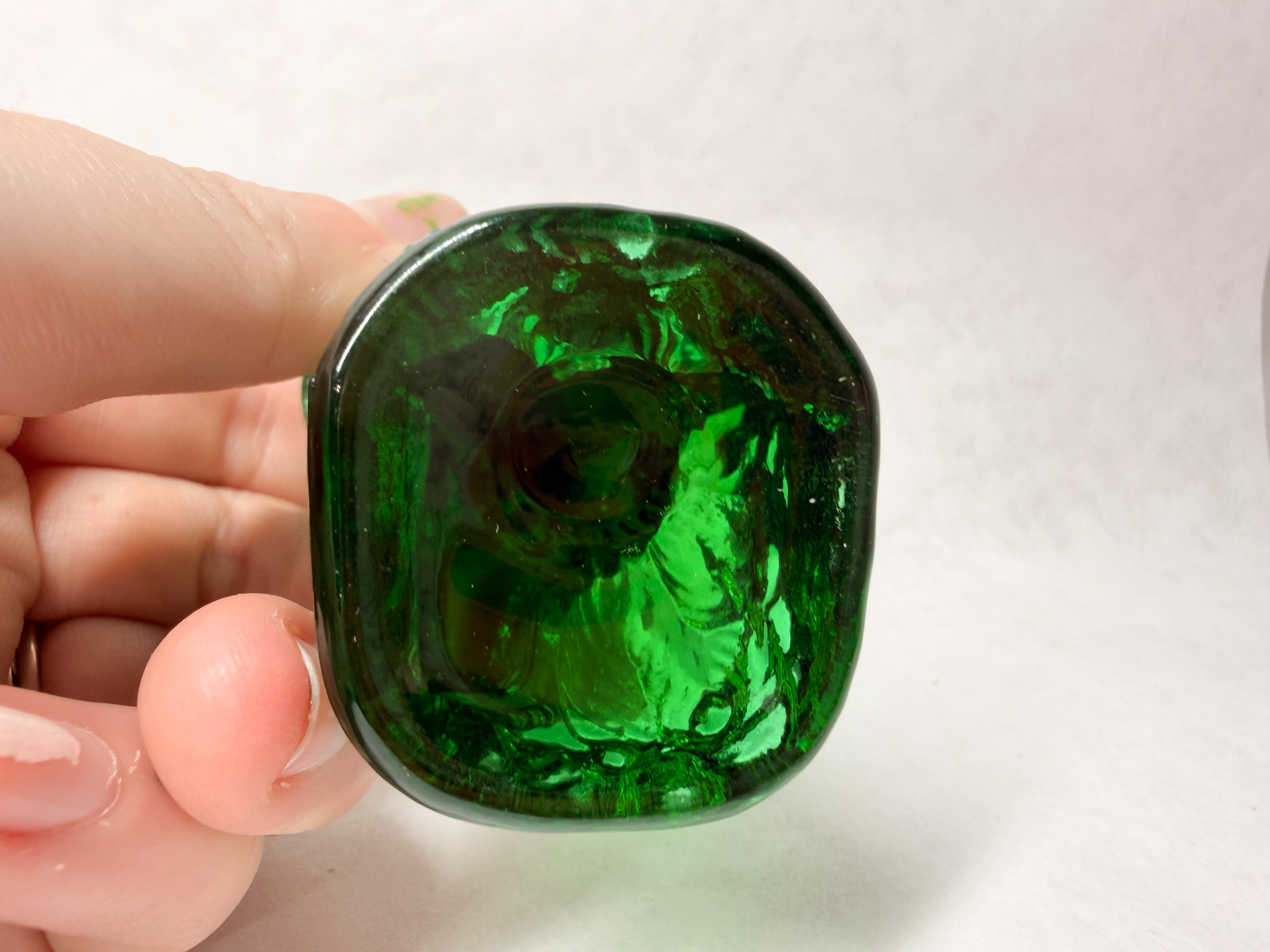 BOYD EMERALD GREEN GLASS ANGEL