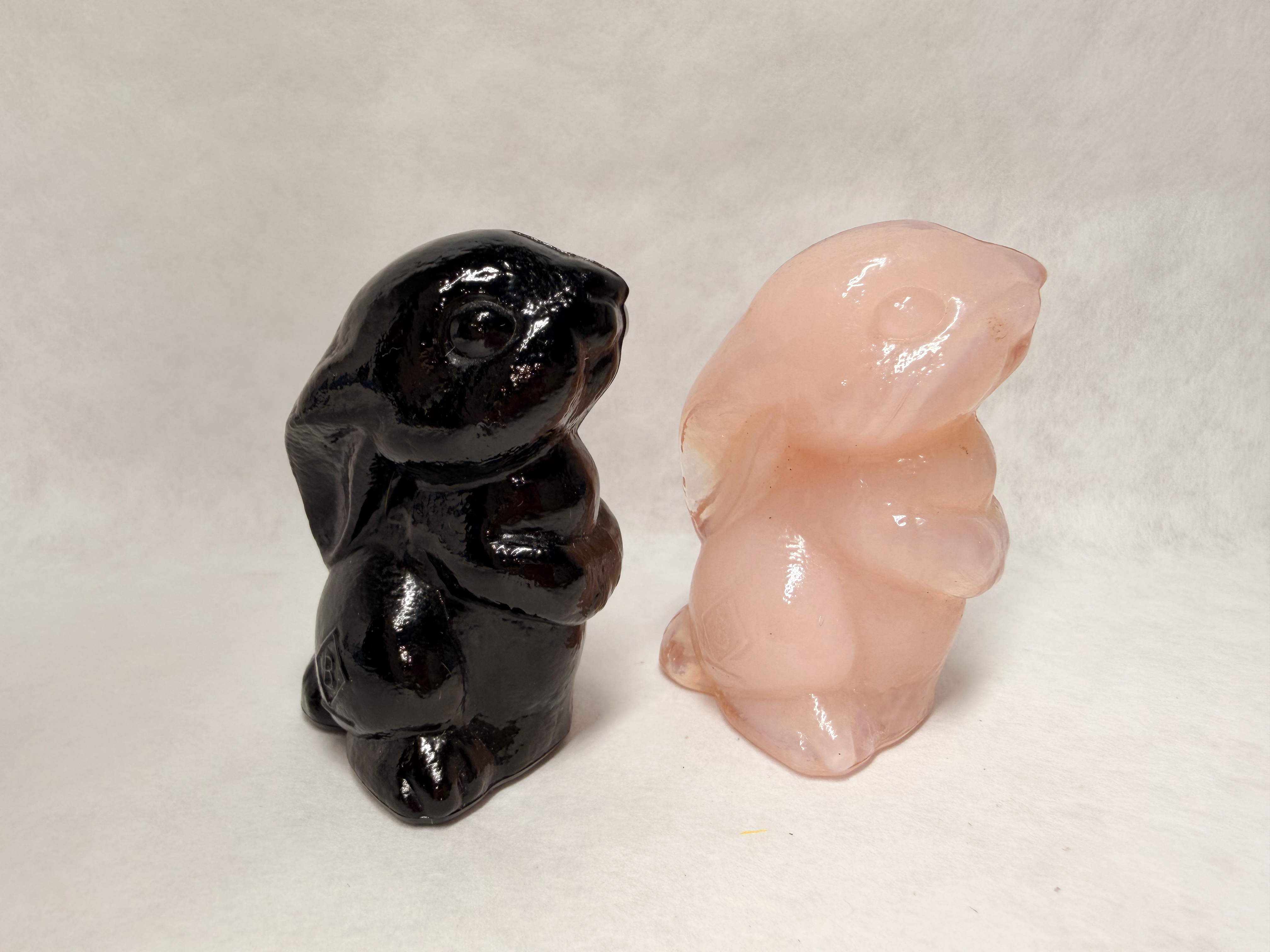 BOYD GLASS RABBIT FIGURINES, 1989-1993