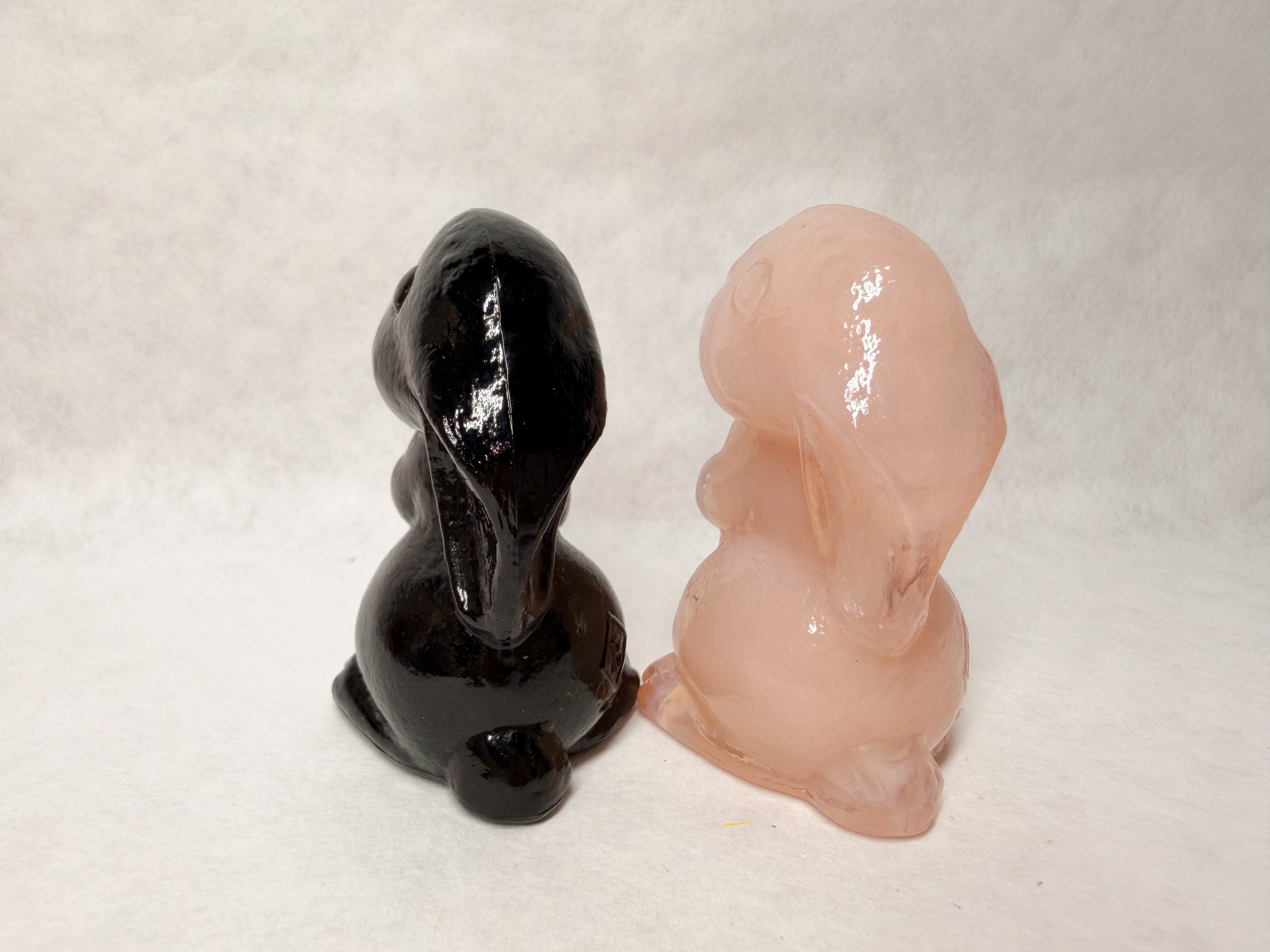 BOYD GLASS RABBIT FIGURINES, 1989-1993
