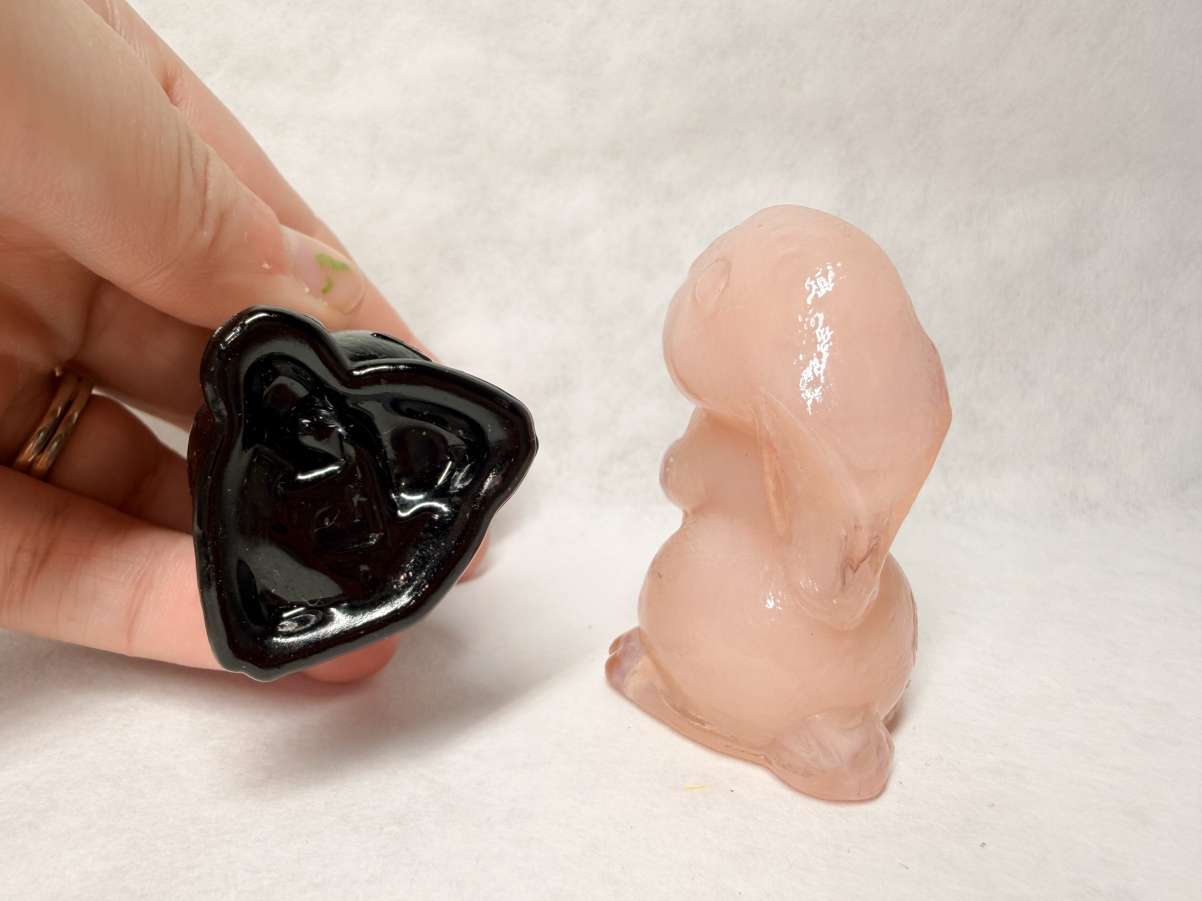 BOYD GLASS RABBIT FIGURINES, 1989-1993