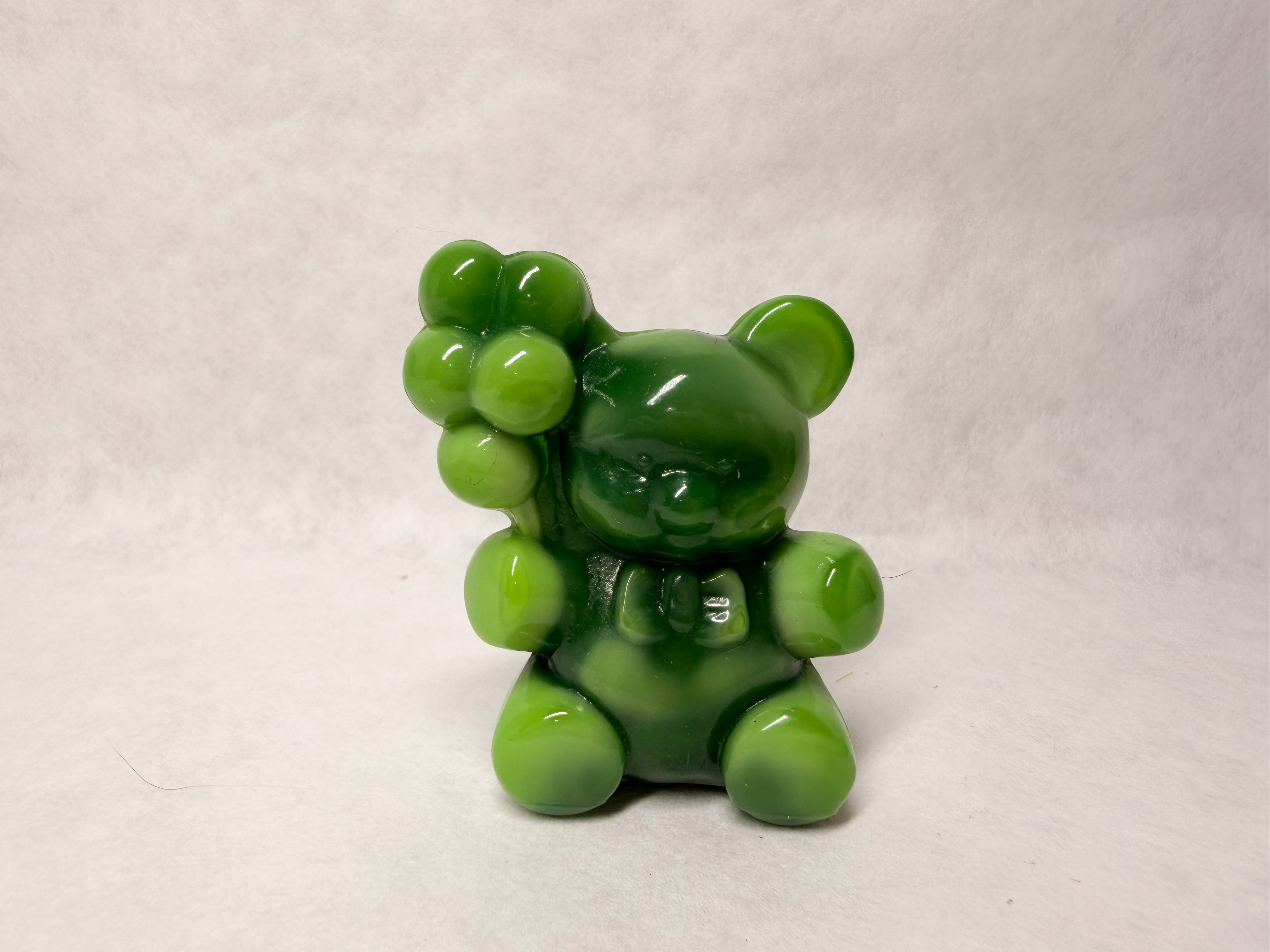 BOYD GREEN SLAG GLASS BEAR