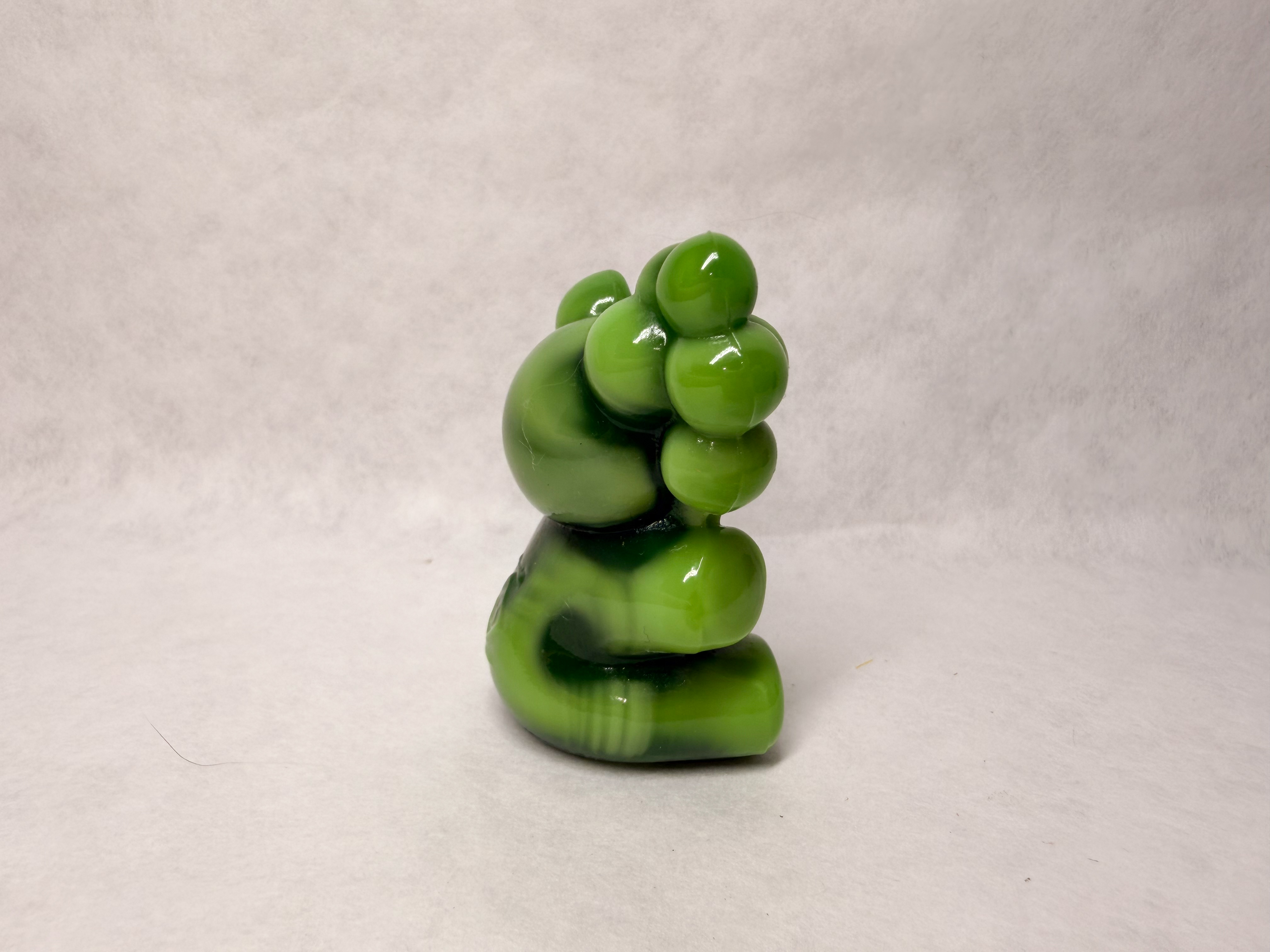BOYD GREEN SLAG GLASS BEAR