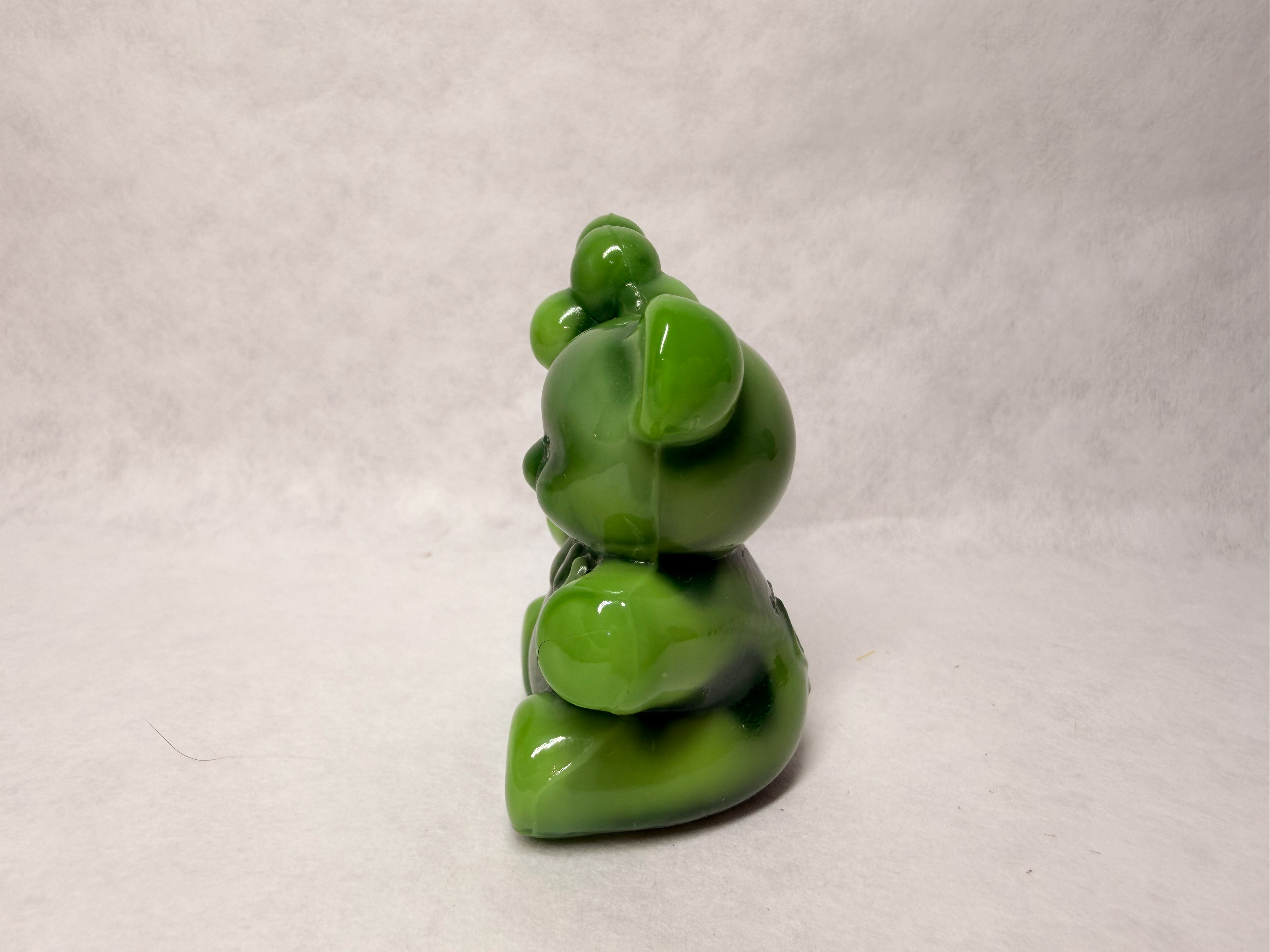 BOYD GREEN SLAG GLASS BEAR