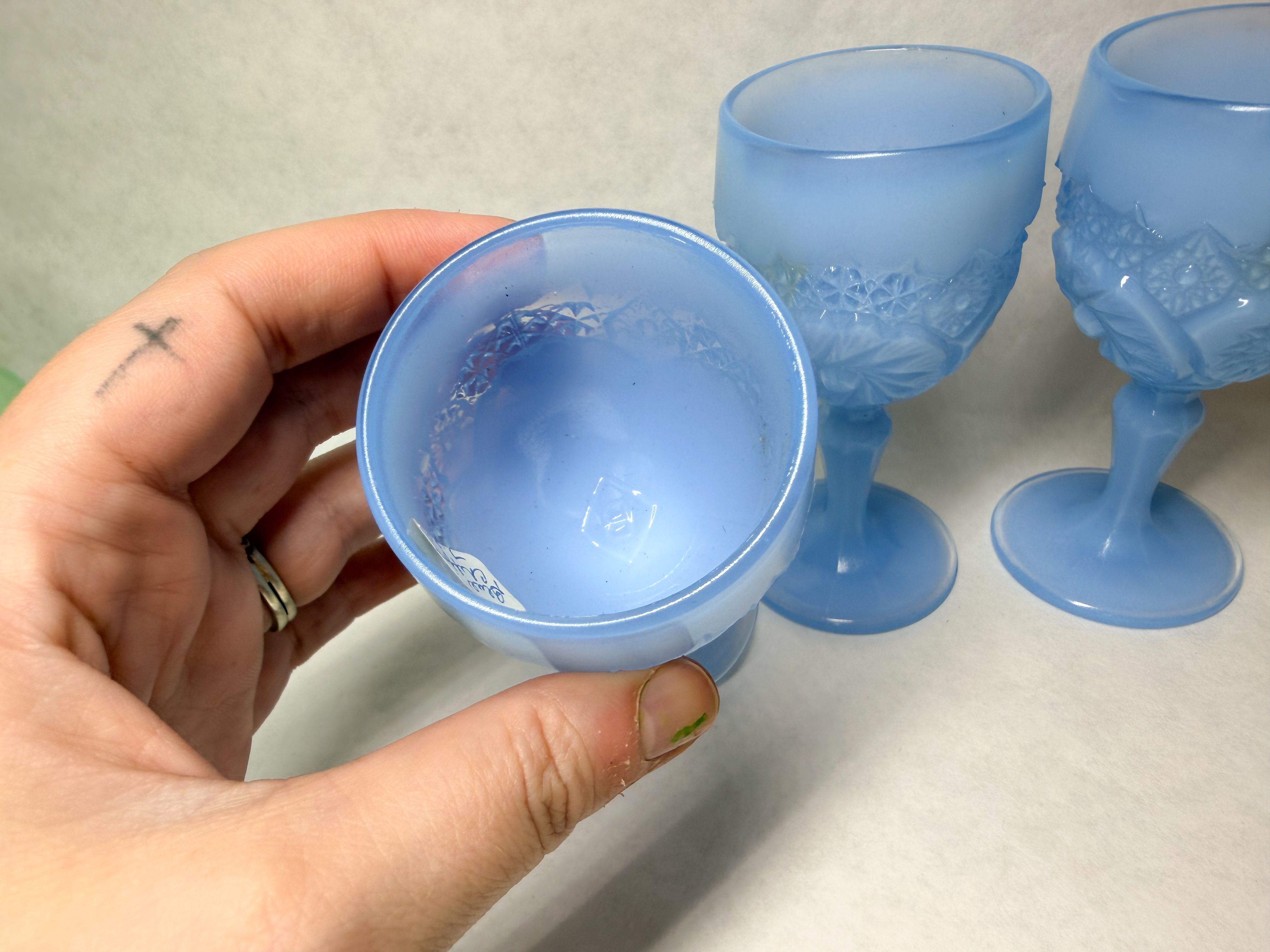 BOYD LAVENDER GOBLETS