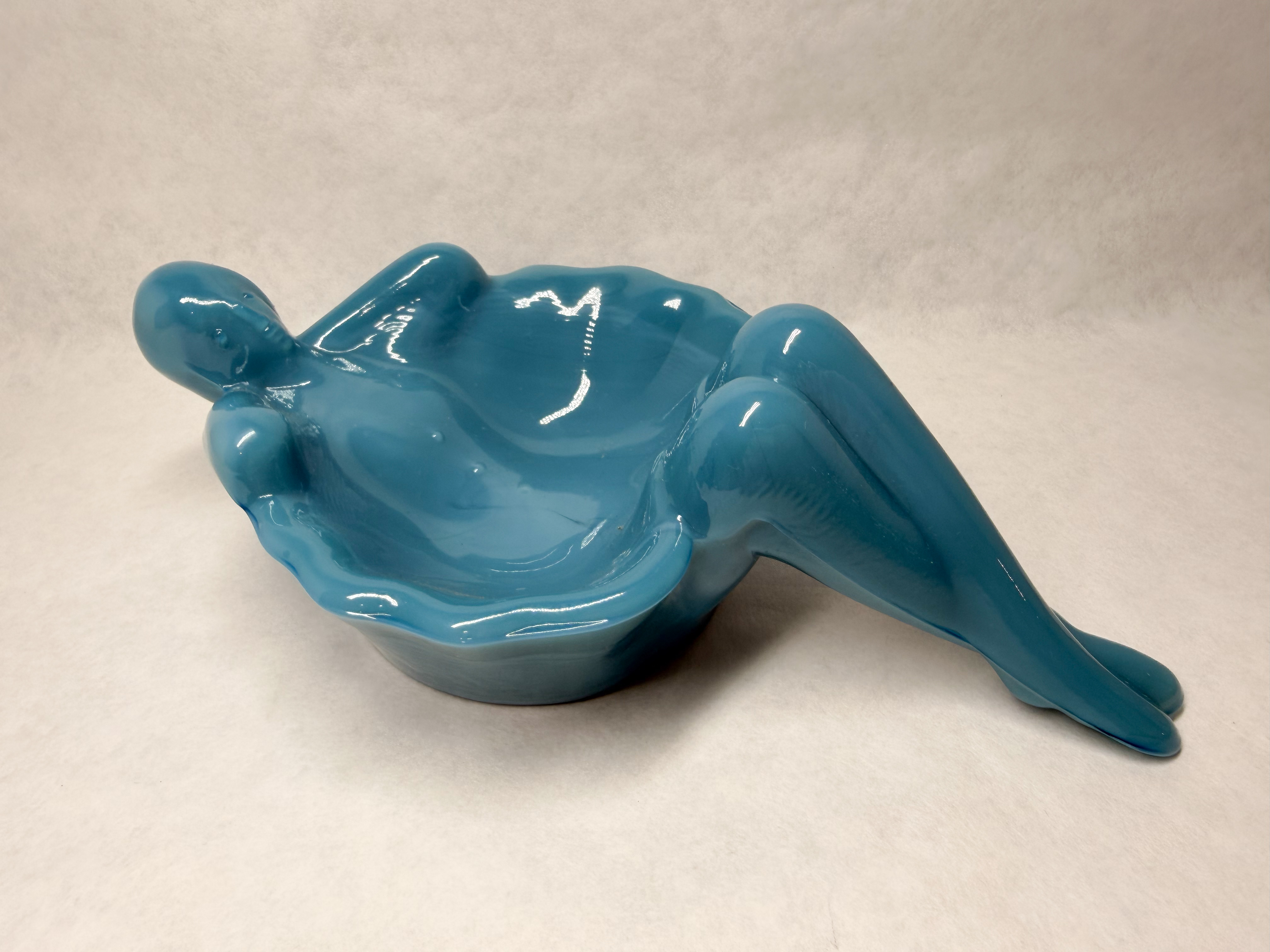 MOSSER TEAL BATHING BEAUTY SOAP DISH