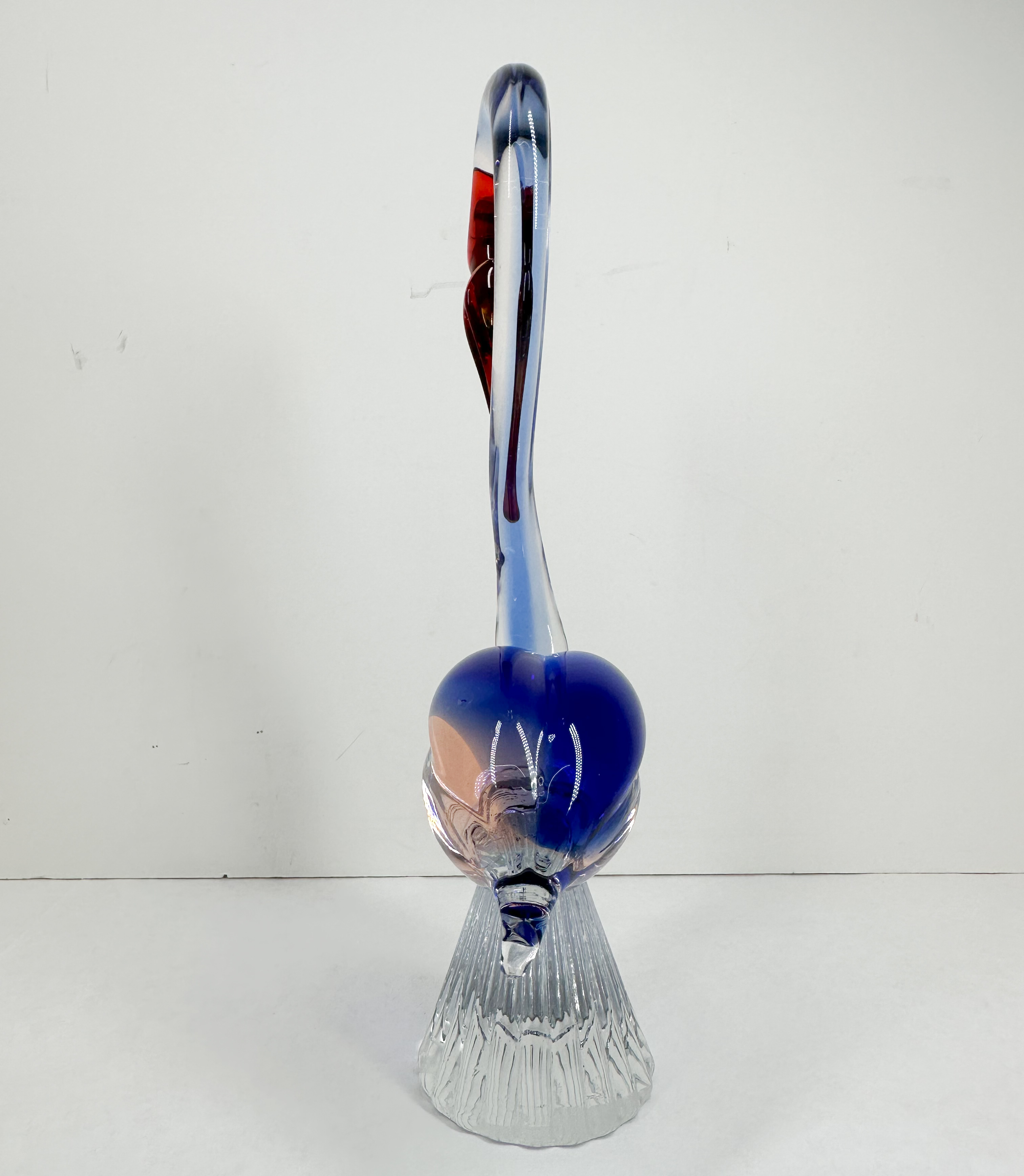 GLASS CRANE FIGURINE