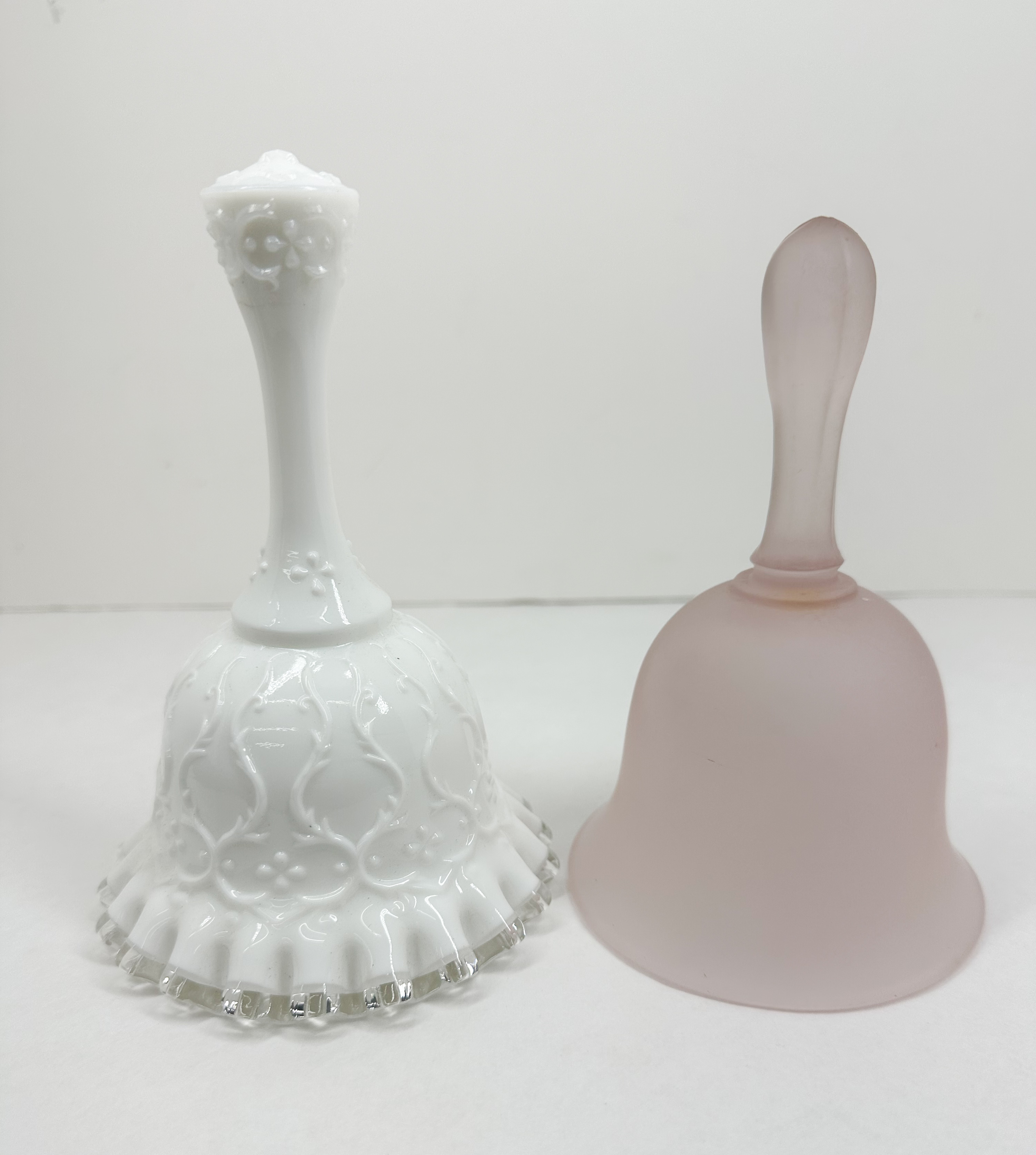 FENTON AND SATIN GLASS BELLS