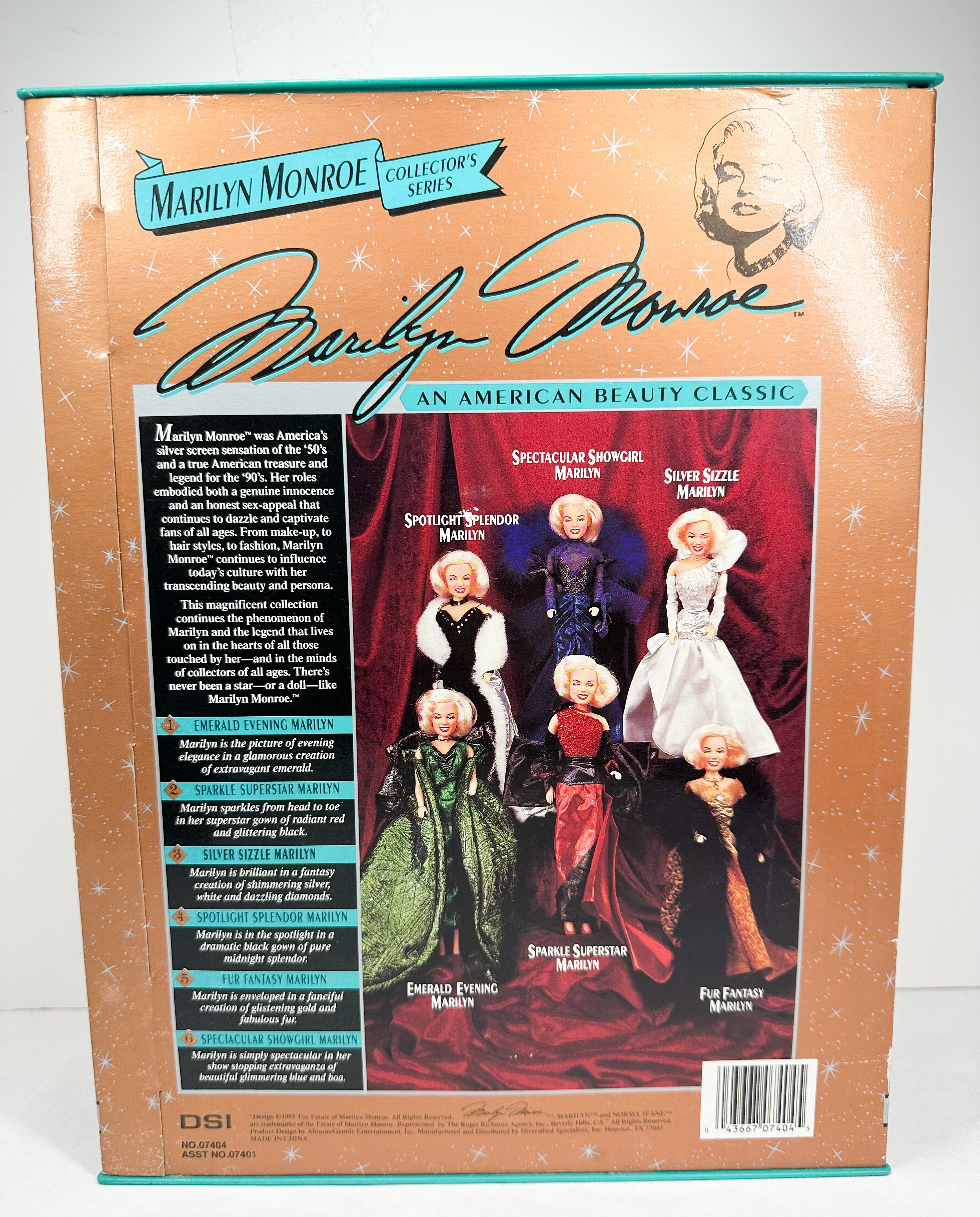 DSI MARILYN MONROE VINYL DOLL 1993