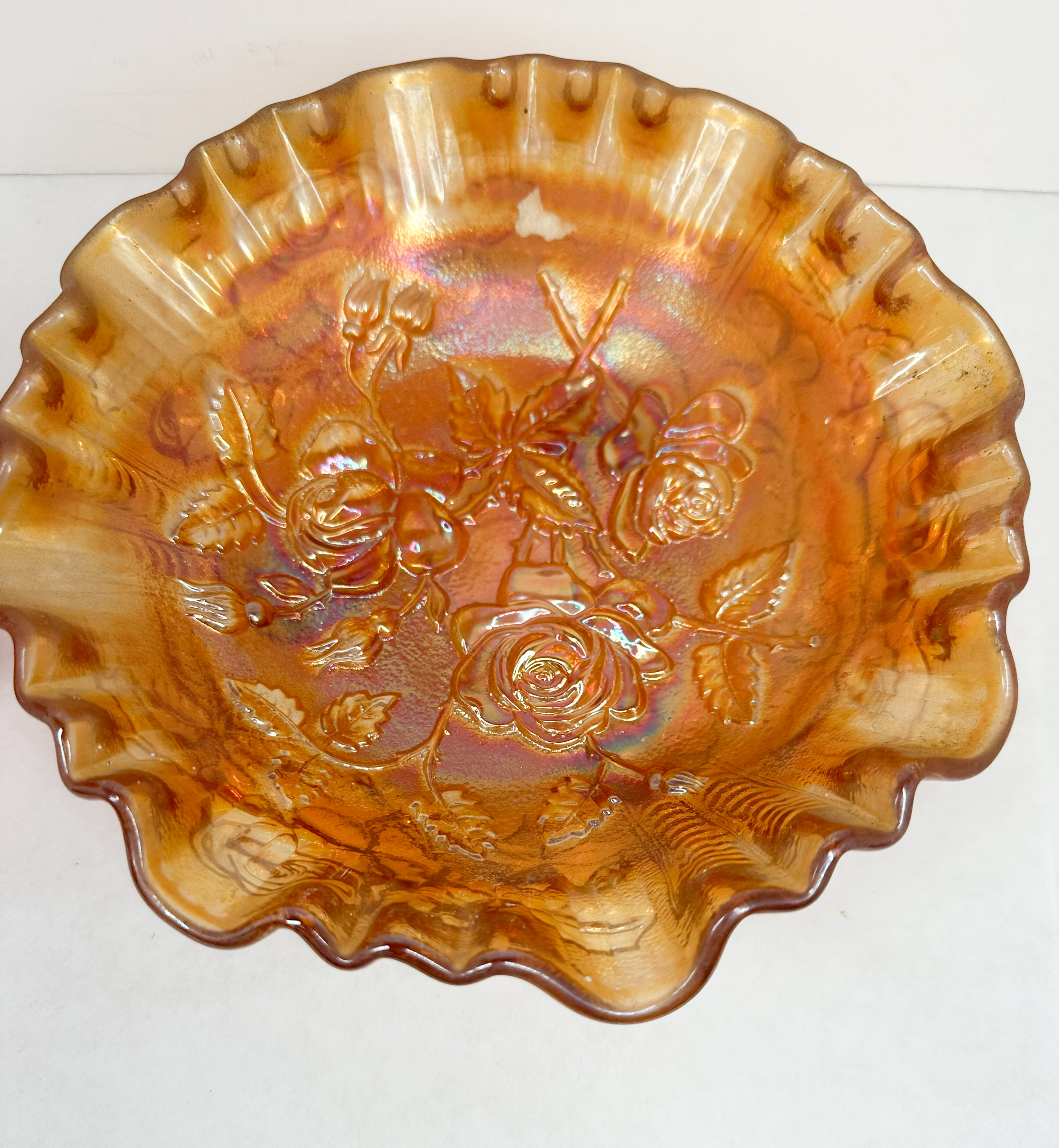 FENTON PITCHER AND CARNIVAL BOWL