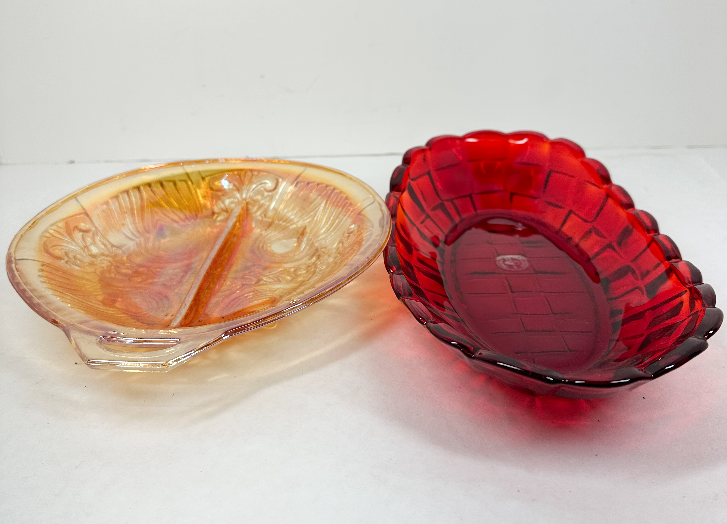 DALZELL-VIKING AND CARNIVAL GLASS BOWLS