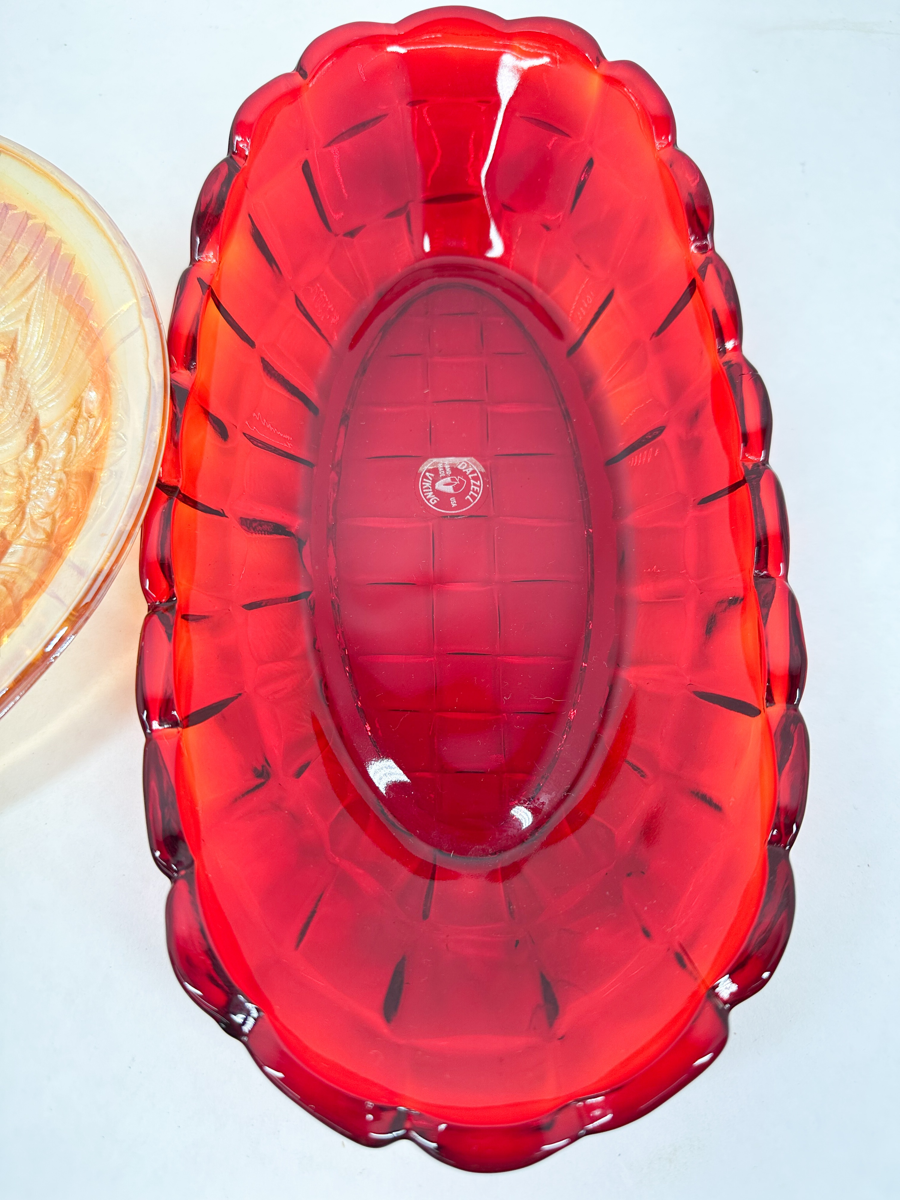 DALZELL-VIKING AND CARNIVAL GLASS BOWLS
