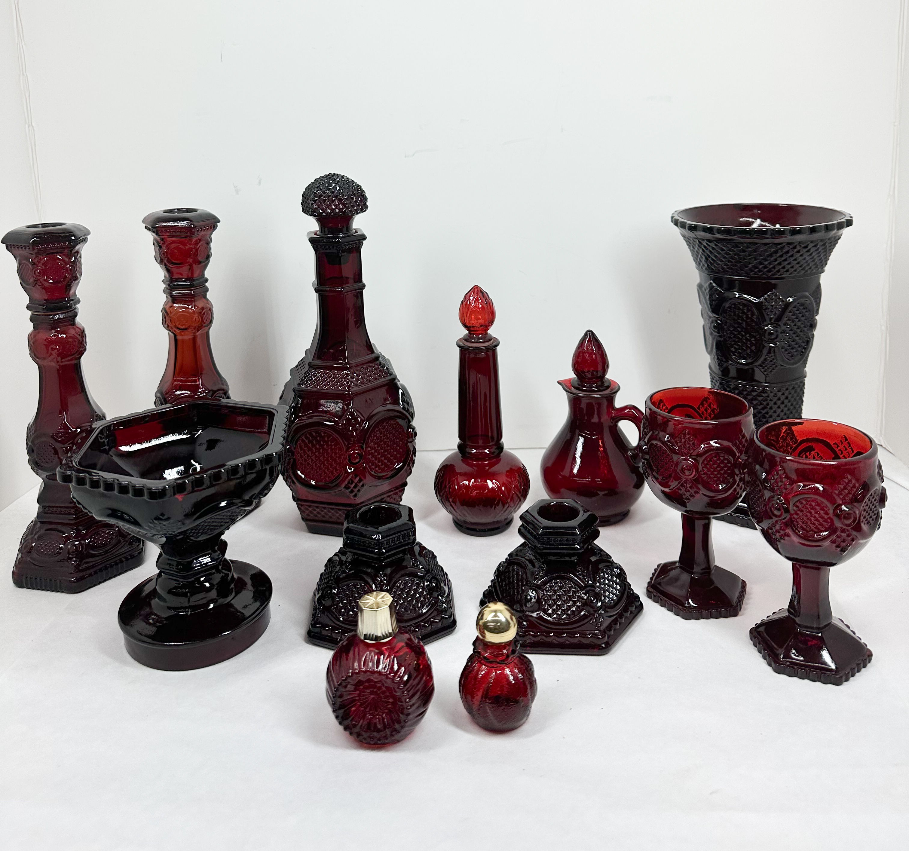 AVON RUBY GLASS COLLECTION, 20TH CENTURY