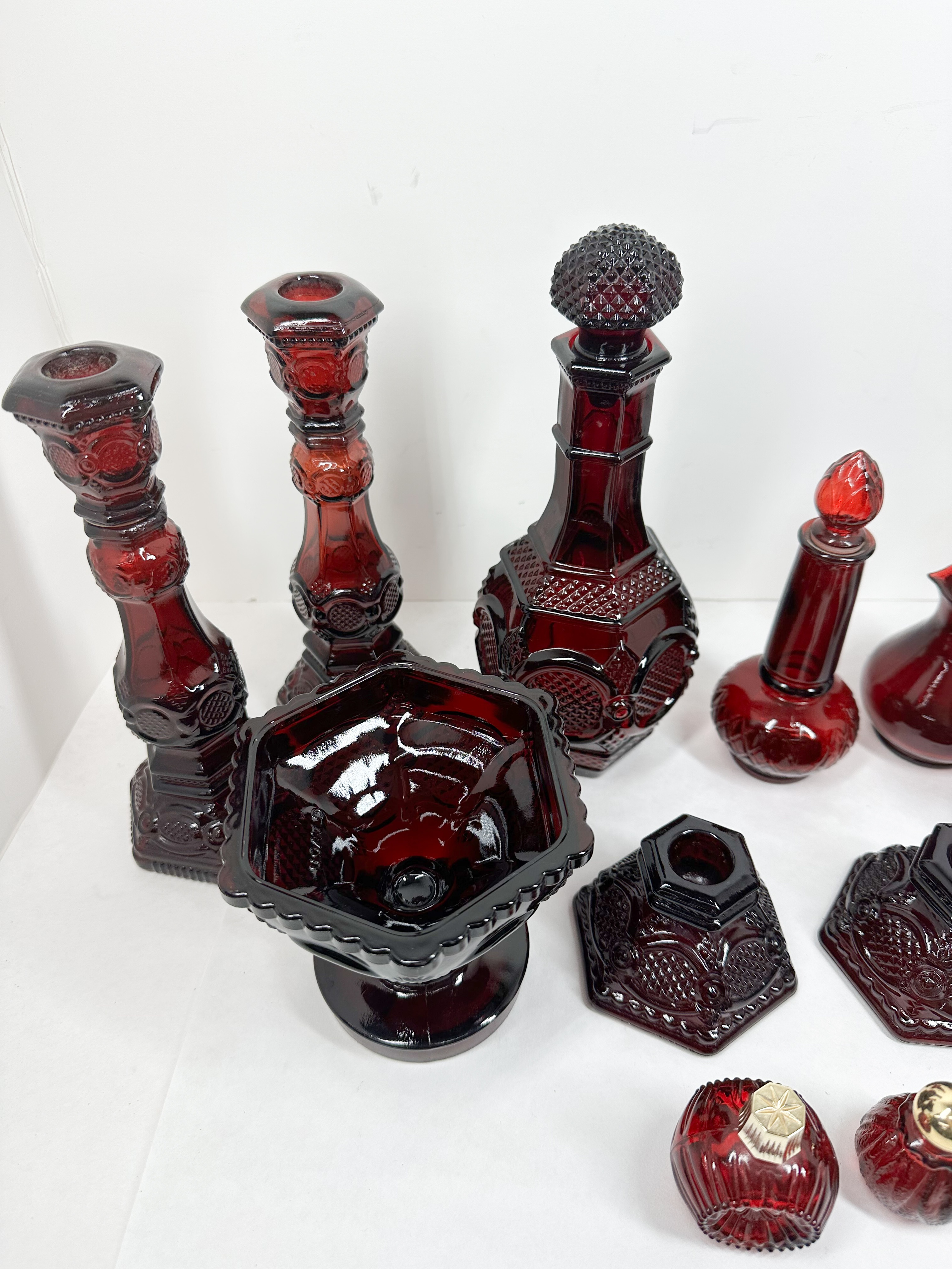 AVON RUBY GLASS COLLECTION, 20TH CENTURY