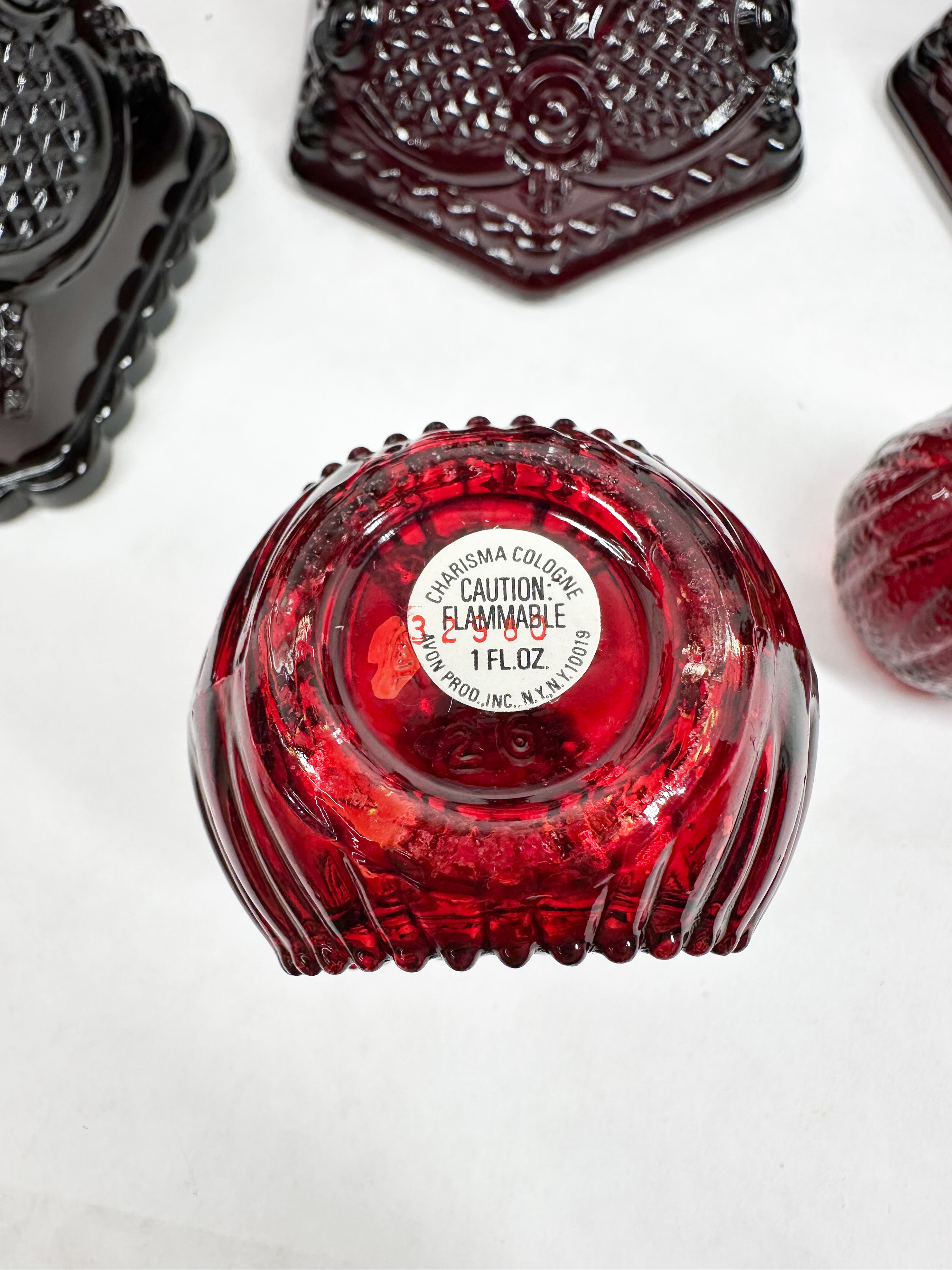 AVON RUBY GLASS COLLECTION, 20TH CENTURY
