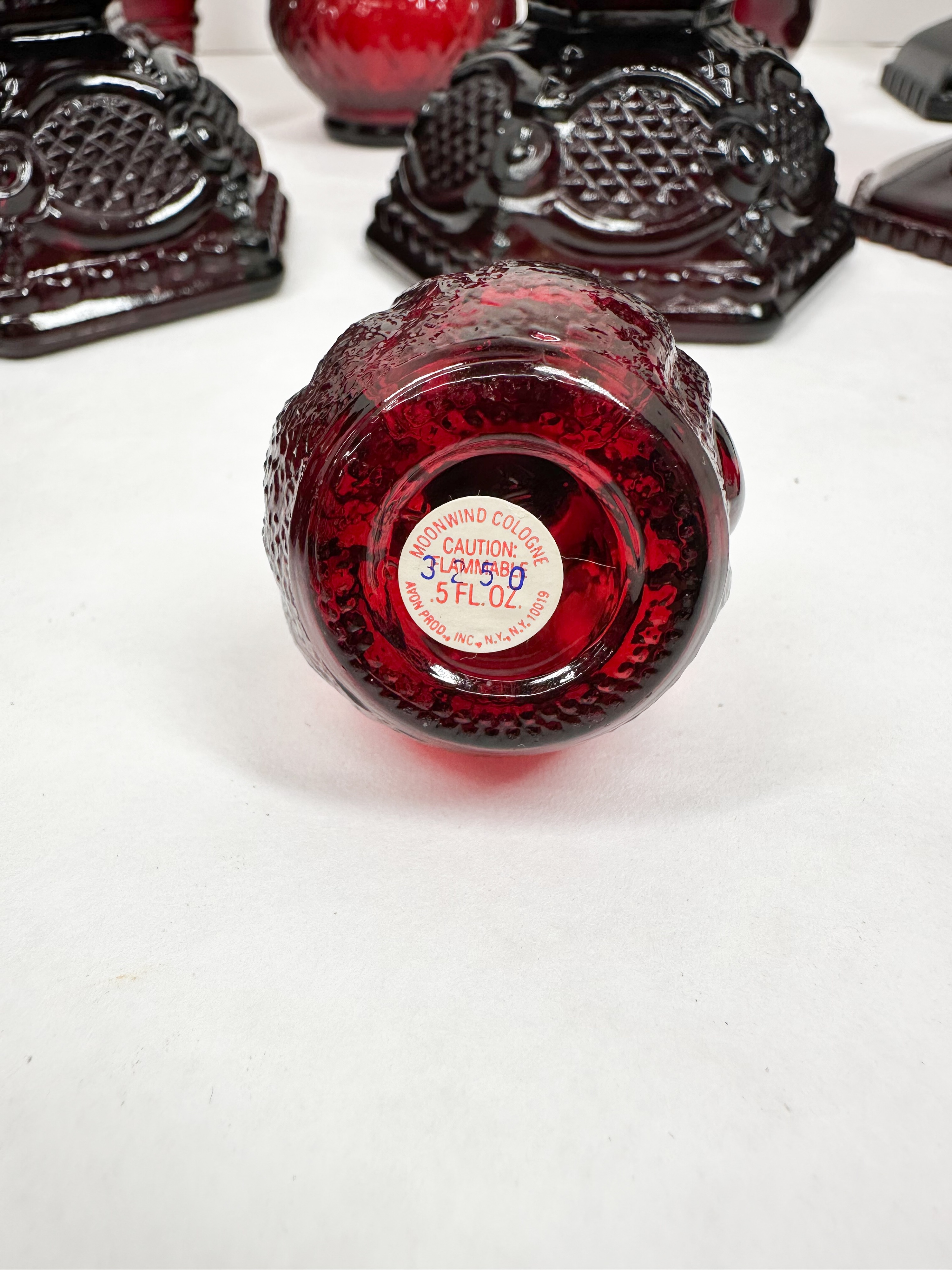 AVON RUBY GLASS COLLECTION, 20TH CENTURY