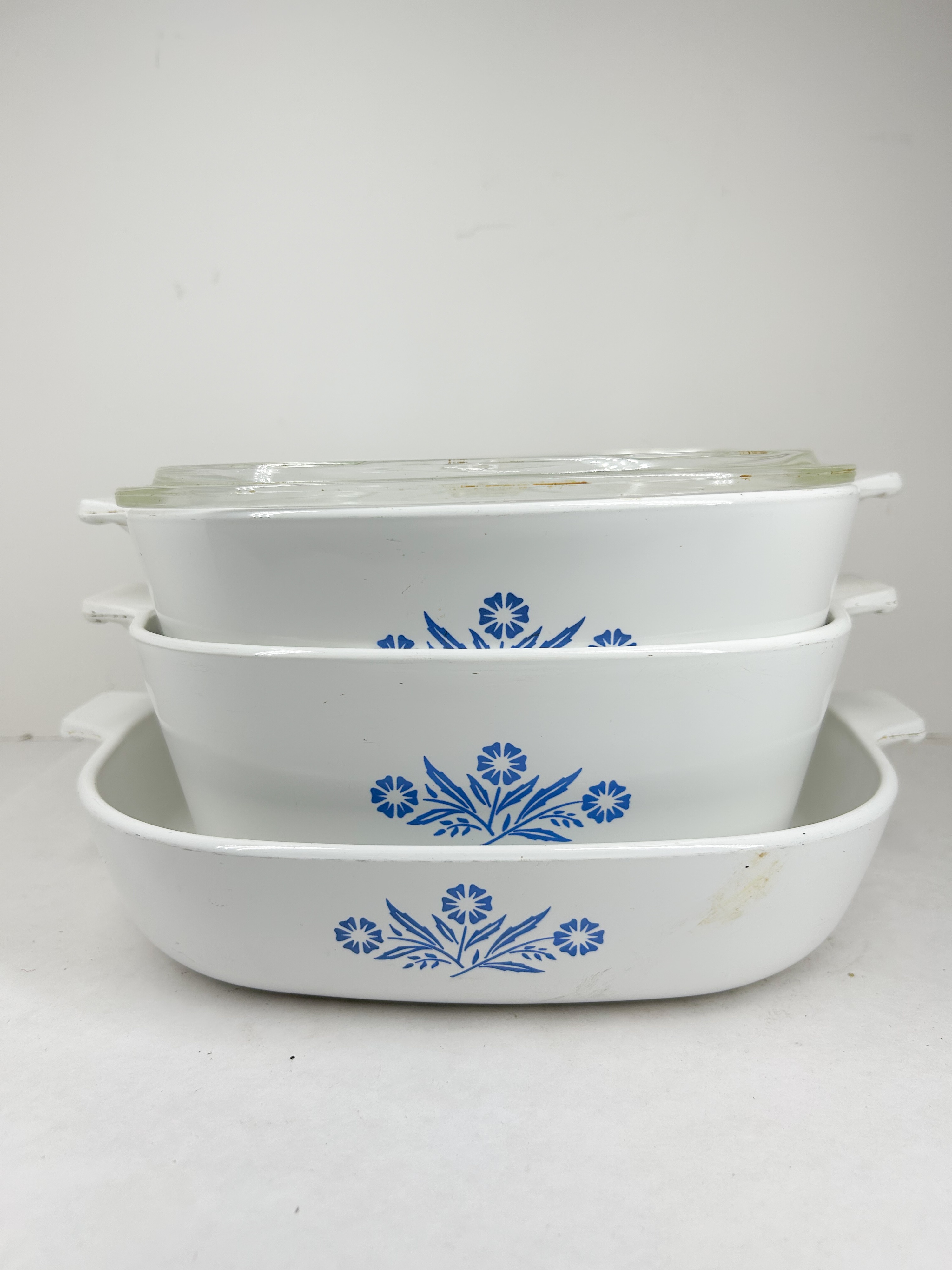 CORNING WARE BLUE CORNFLOWER PYROCERAM SET