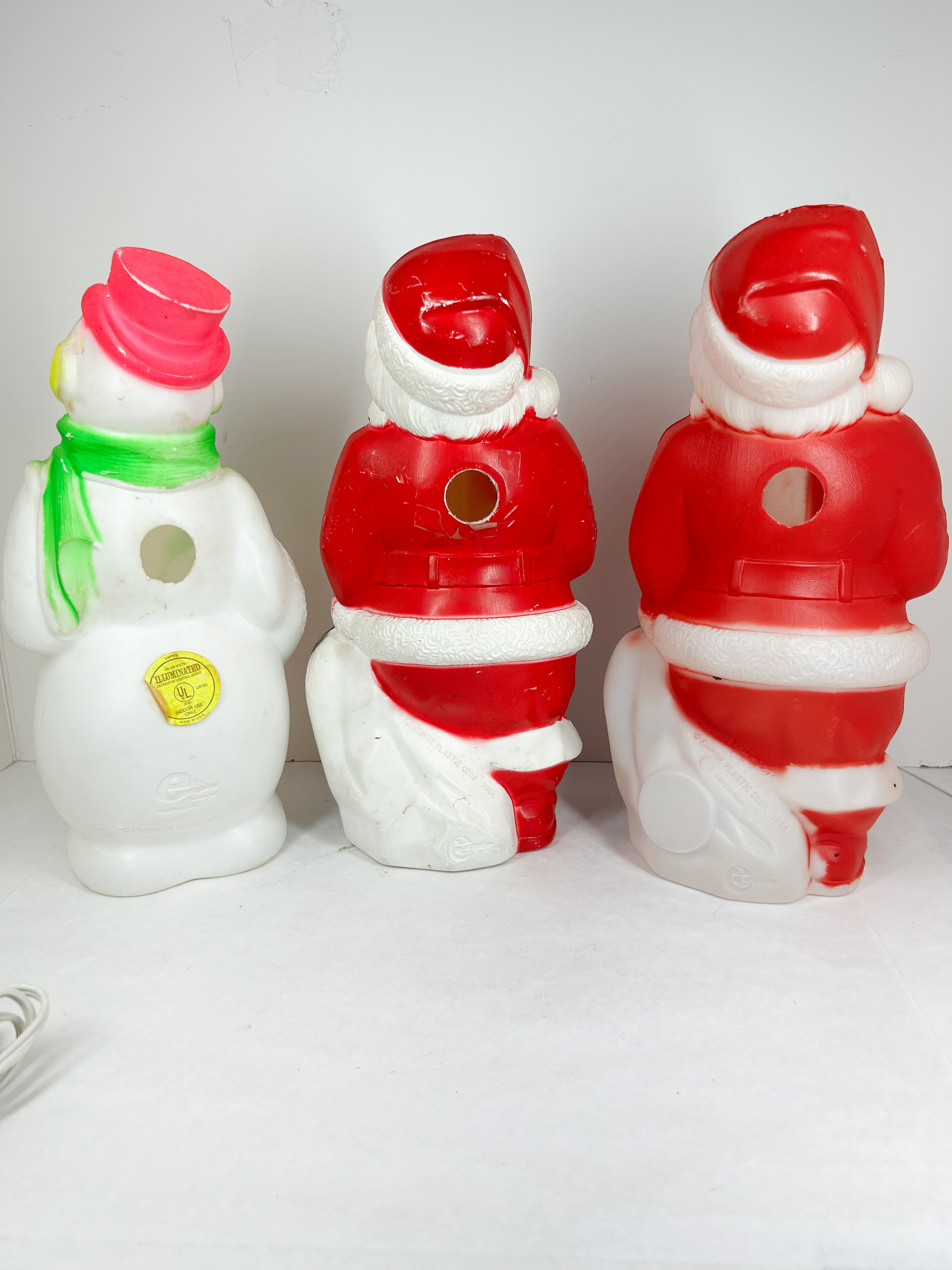 EMPIRE PLASTIC CHRISTMAS BLOW-MOLDS 1968