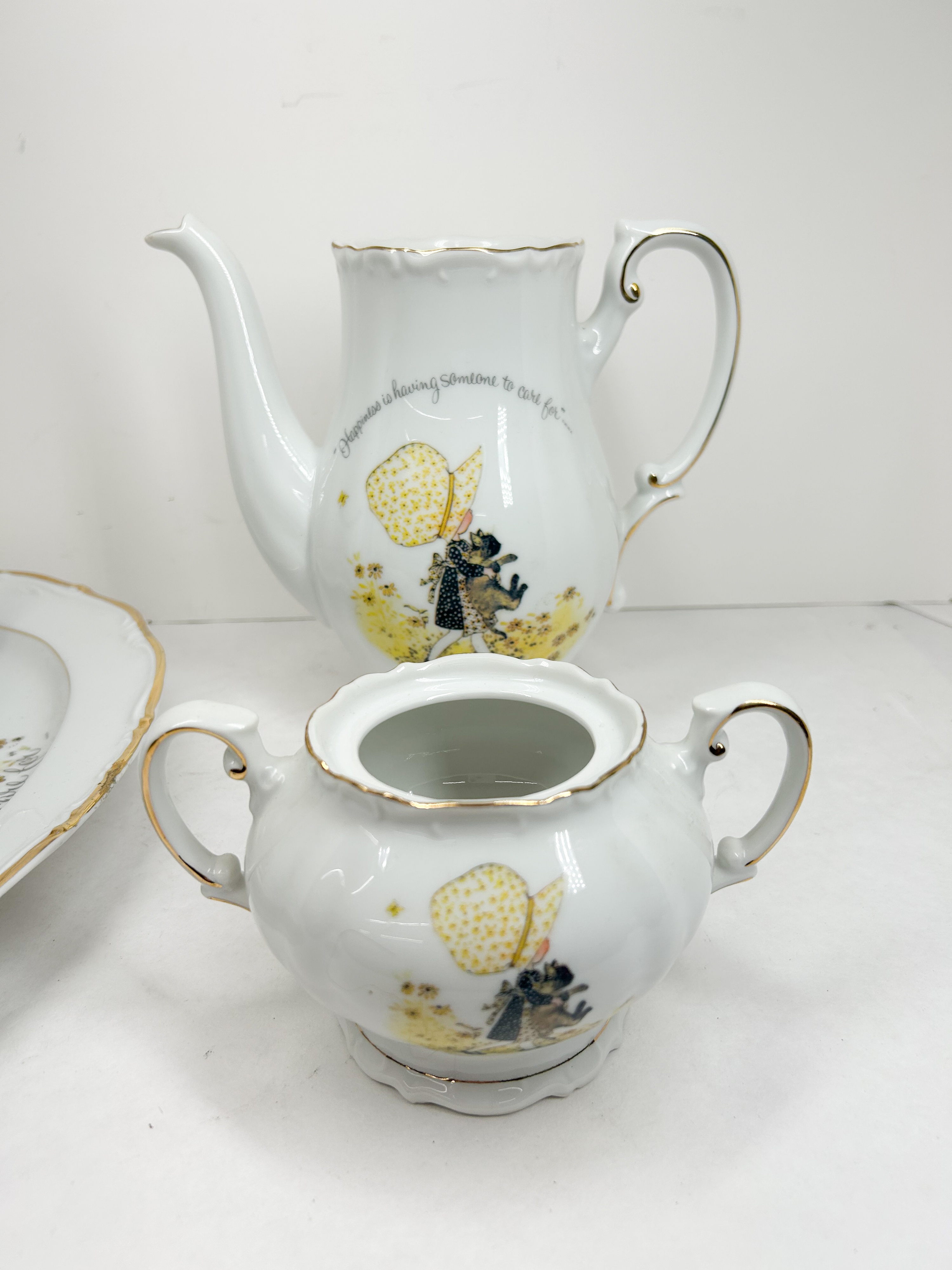 HOLLY HOBBIE PORCELAIN TEA SET 1973