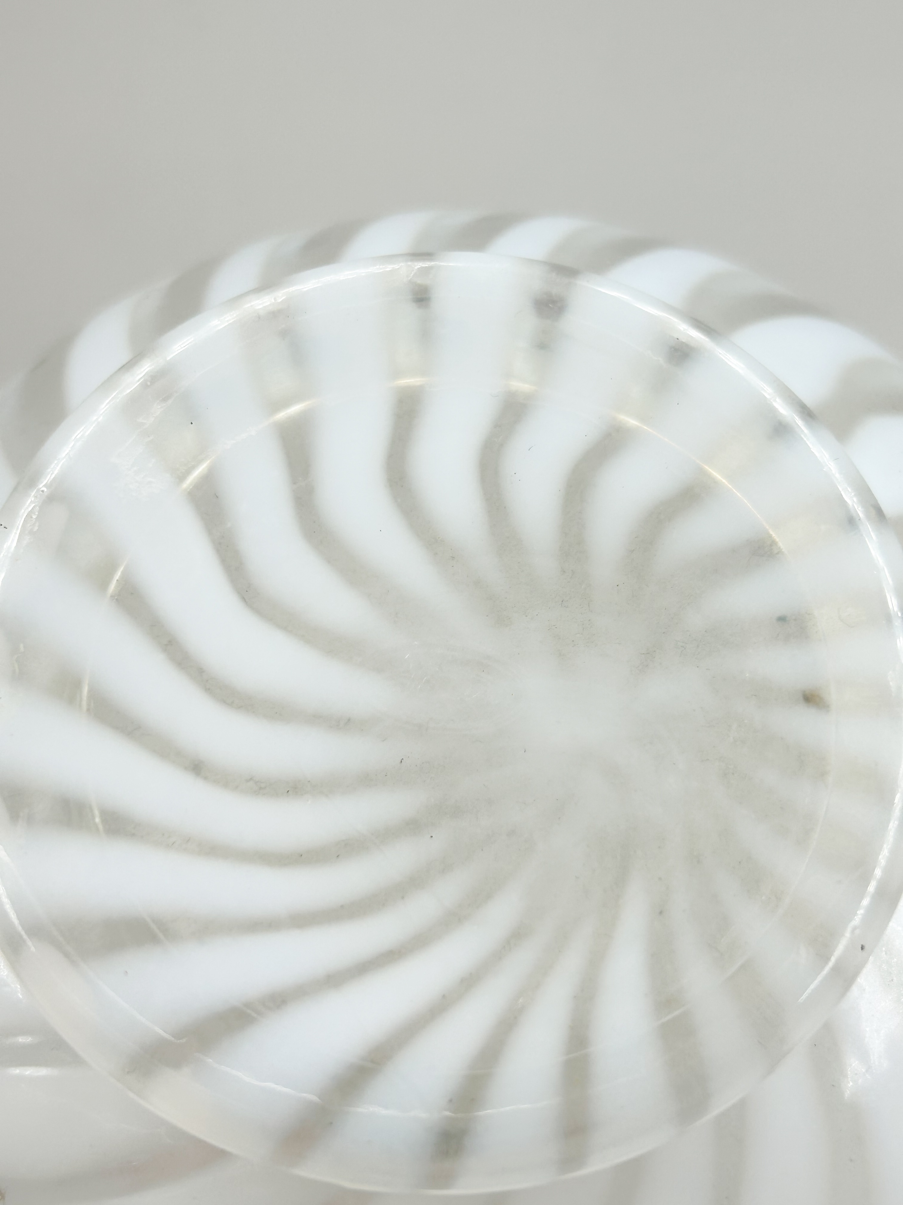 SPIRAL OPTIC ART GLASS PITCHER