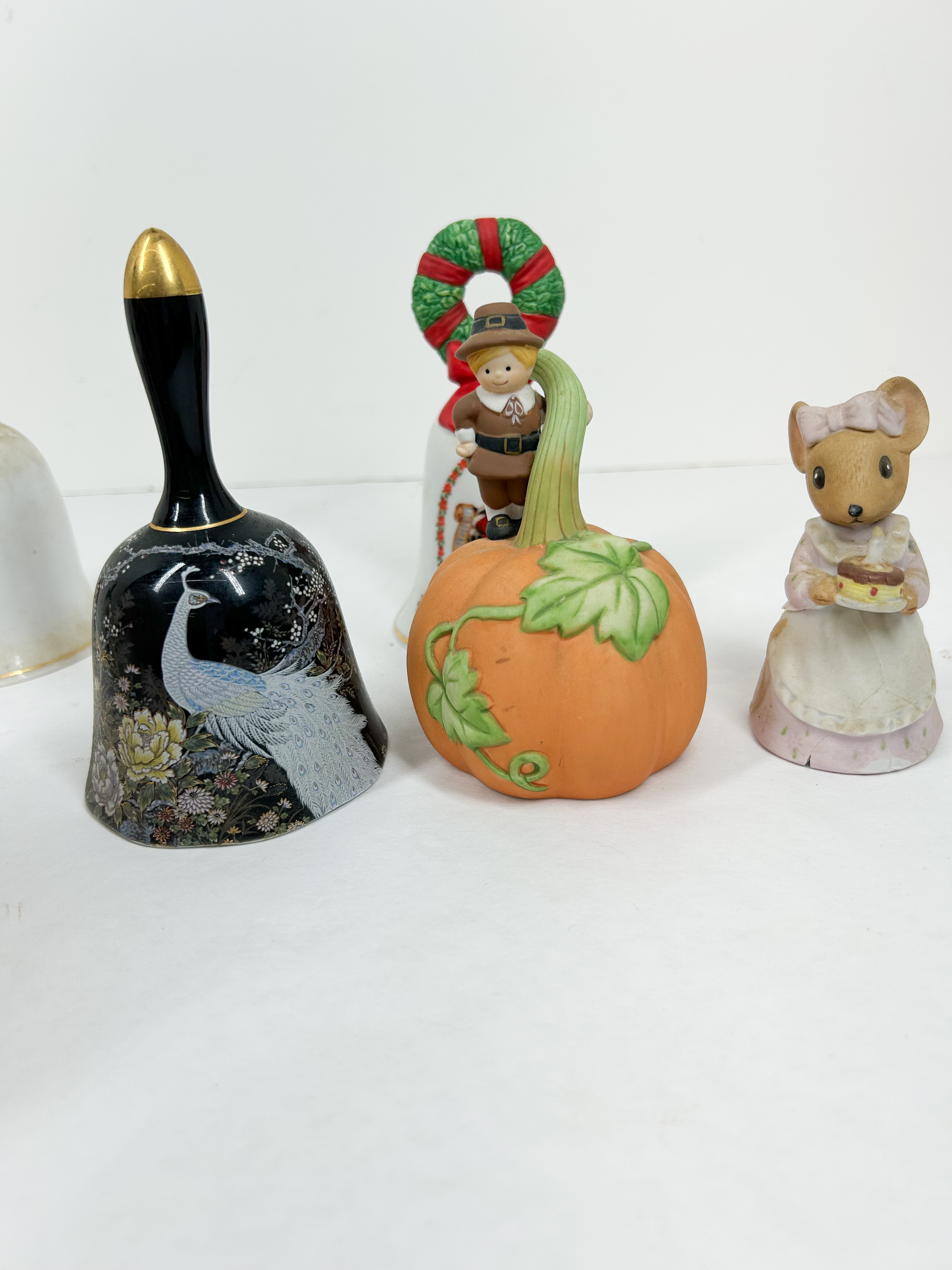 AVON AND PRECIOUS MOMENTS CERAMIC BELLS