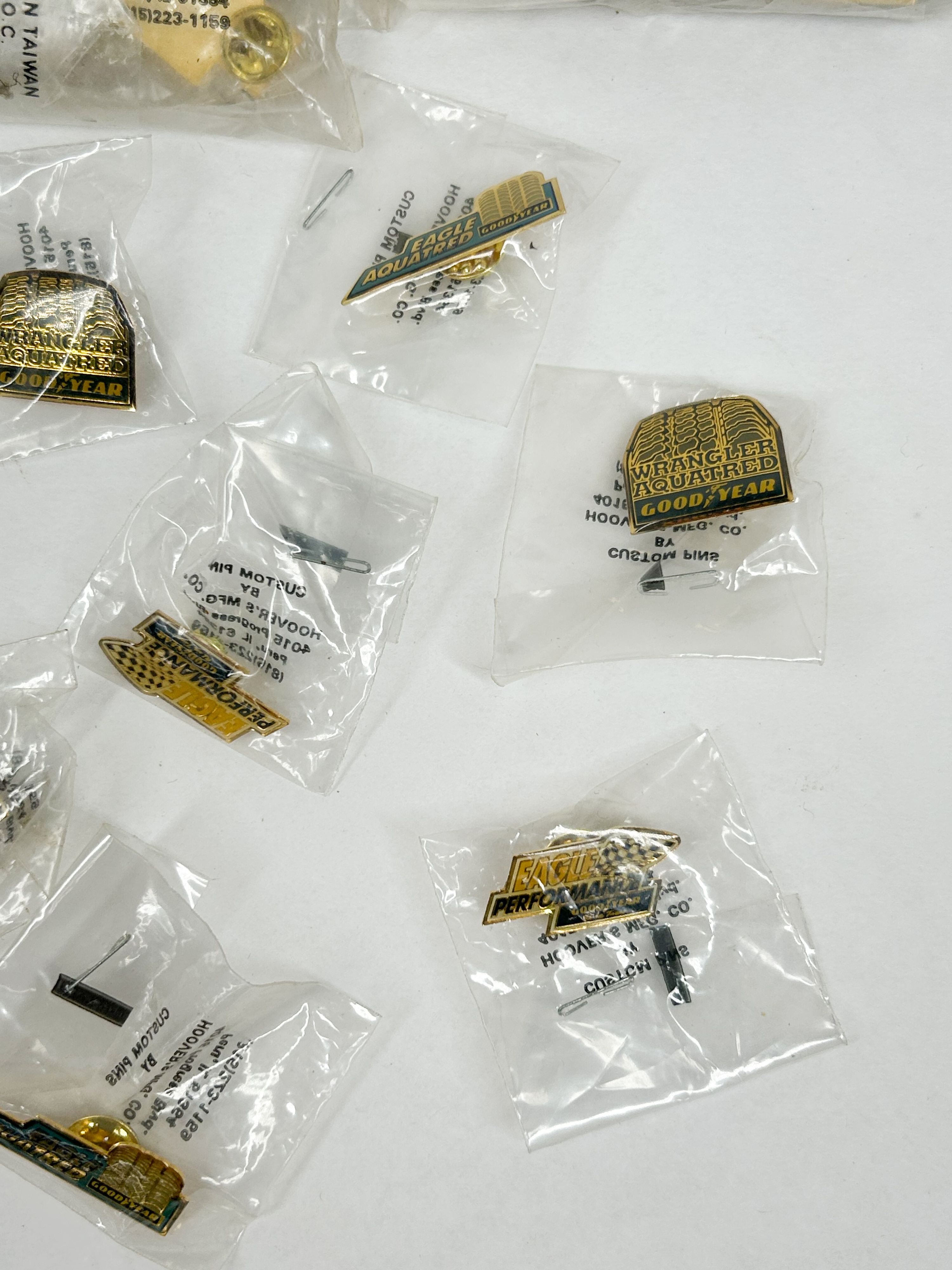 HOOVER'S MFG. CO. GOODYEAR PROMOTIONAL PINS