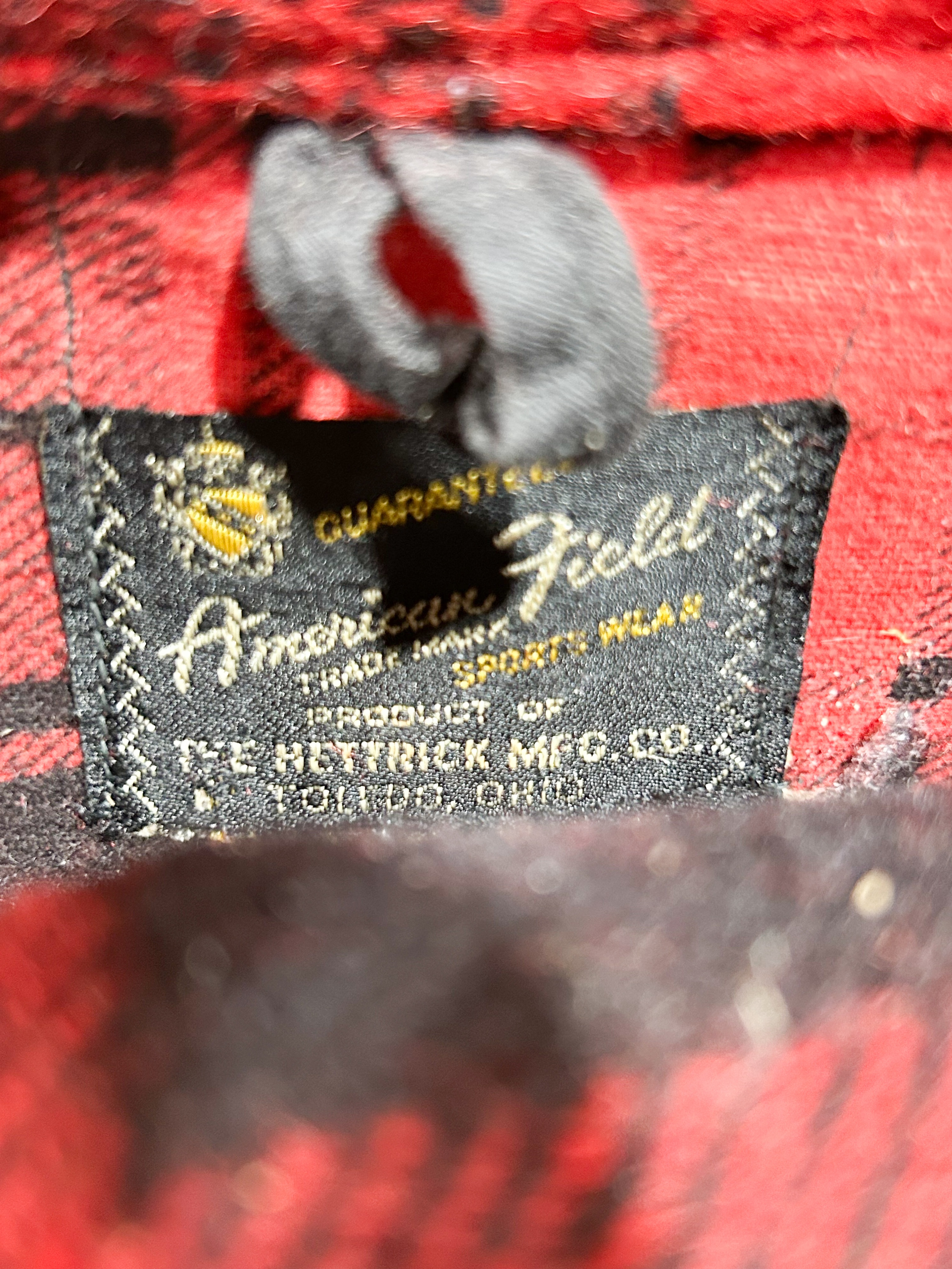 HETTRICK MFG. CO. WOOL HUNTING SET, CIRCA 1950