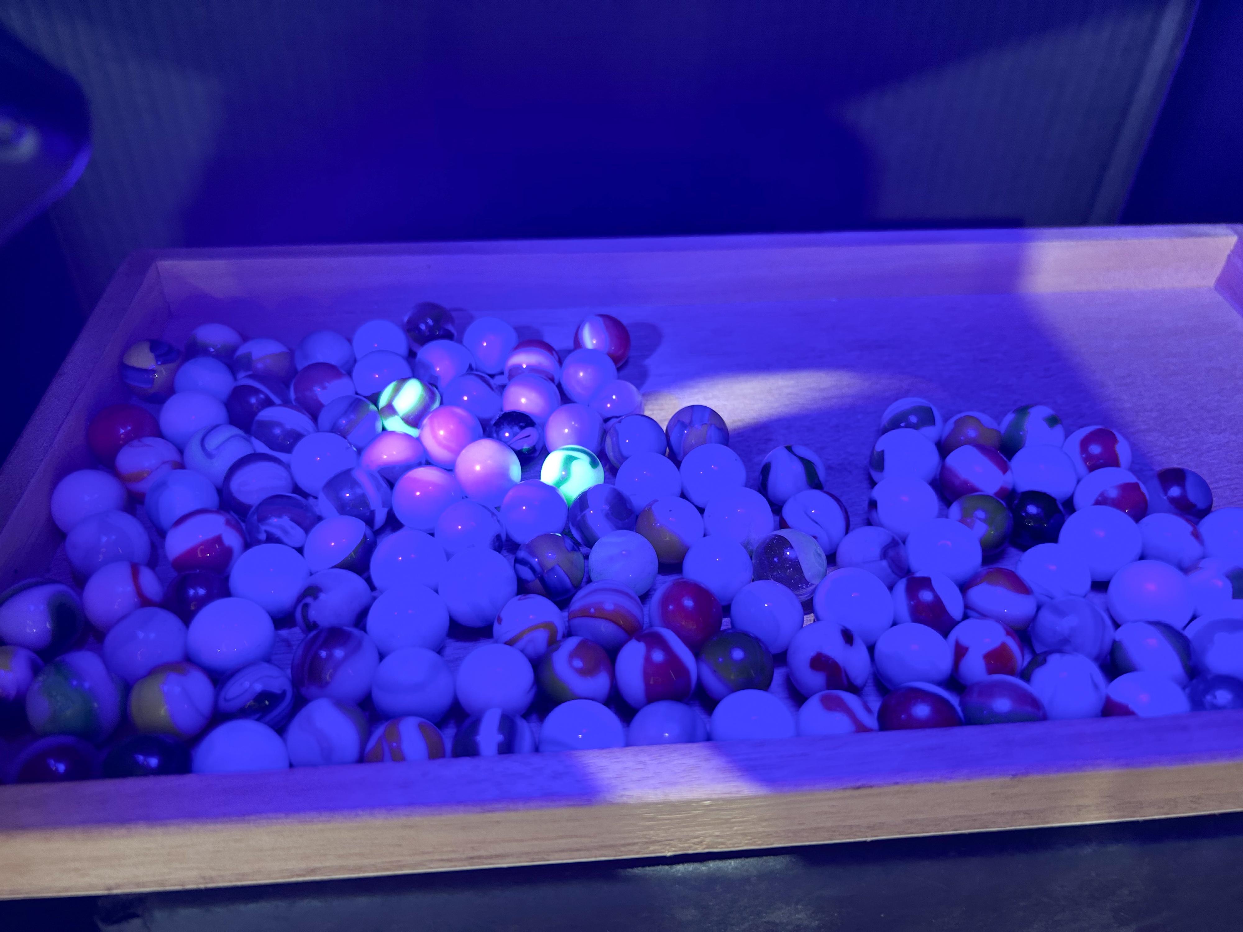 COLLECTION OF GLASS MARBLES