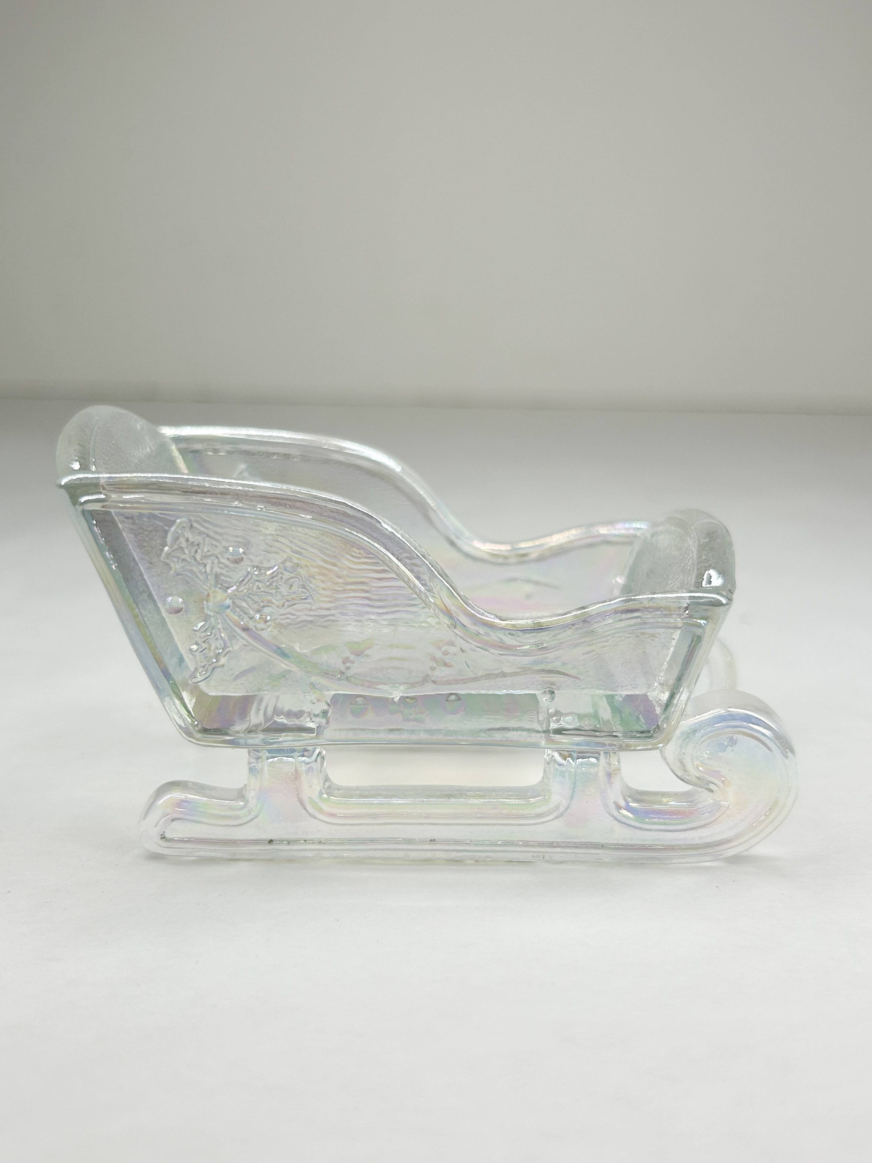 MOSSER IRIDESCENT GLASS SLEIGH