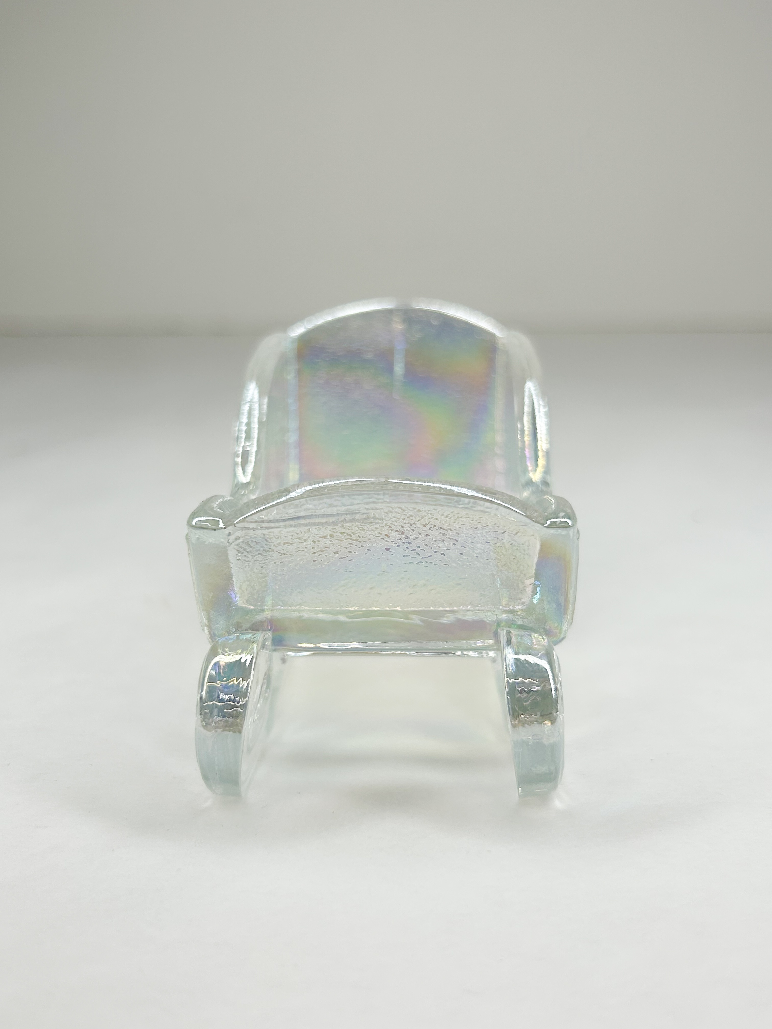 MOSSER IRIDESCENT GLASS SLEIGH