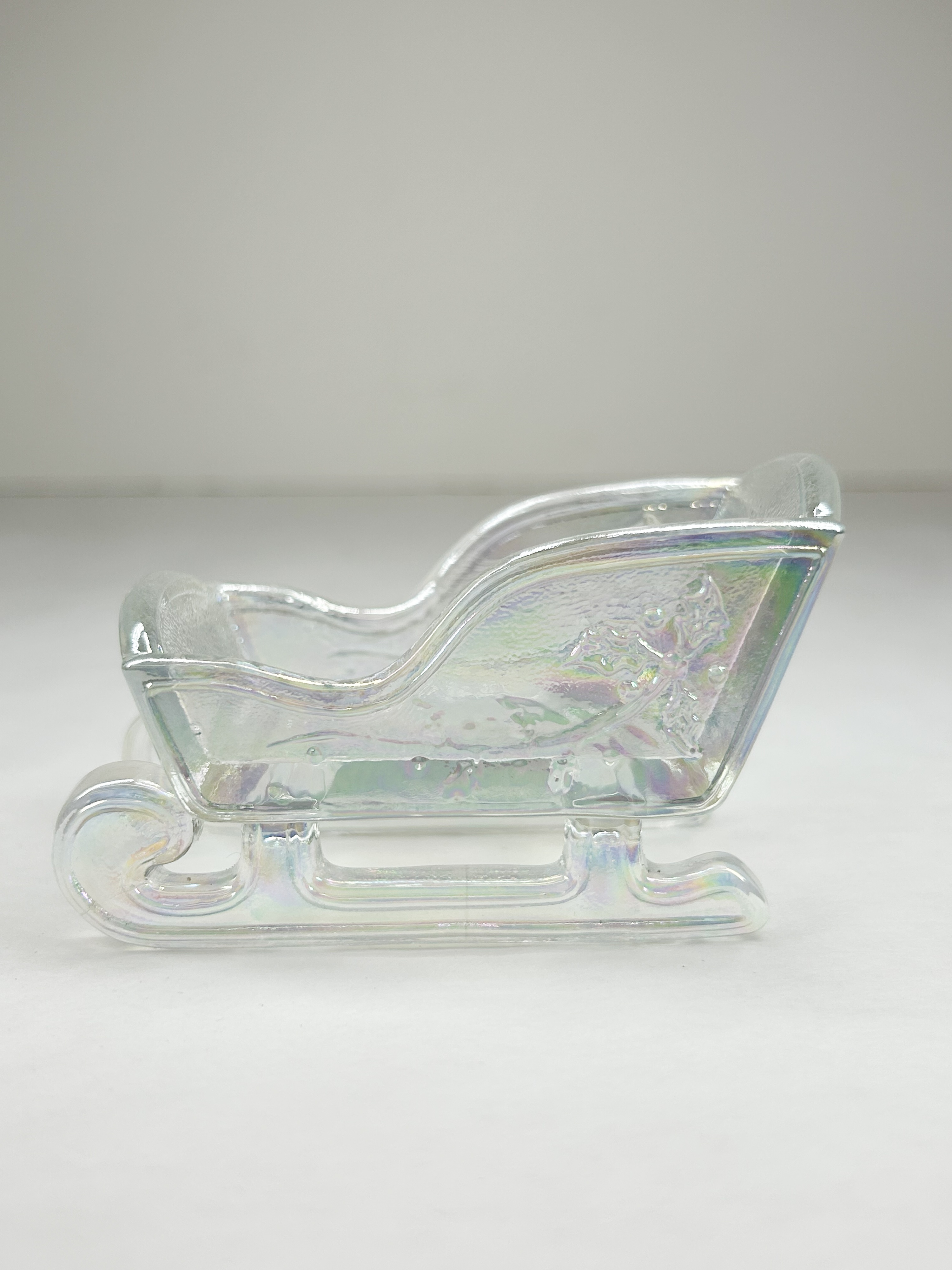 MOSSER IRIDESCENT GLASS SLEIGH