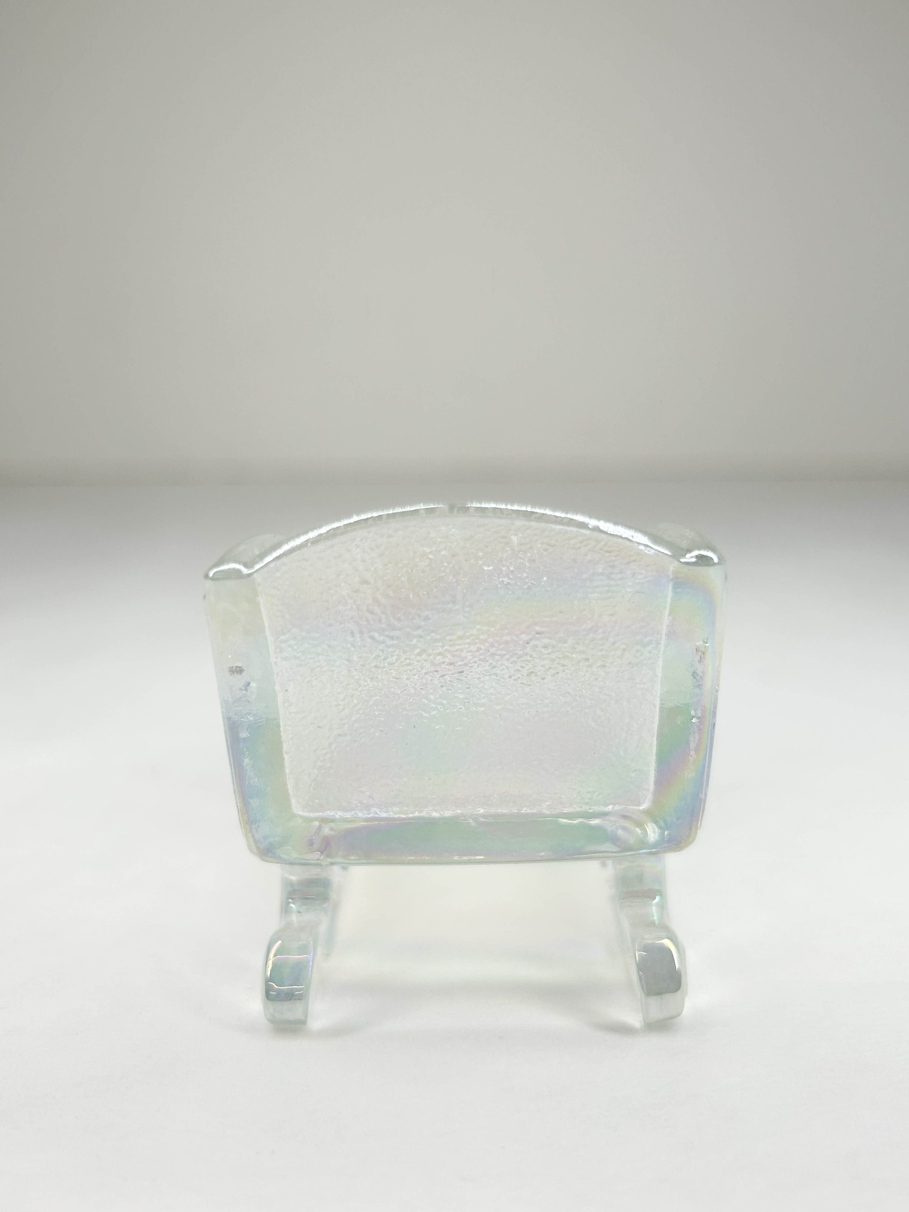 MOSSER IRIDESCENT GLASS SLEIGH