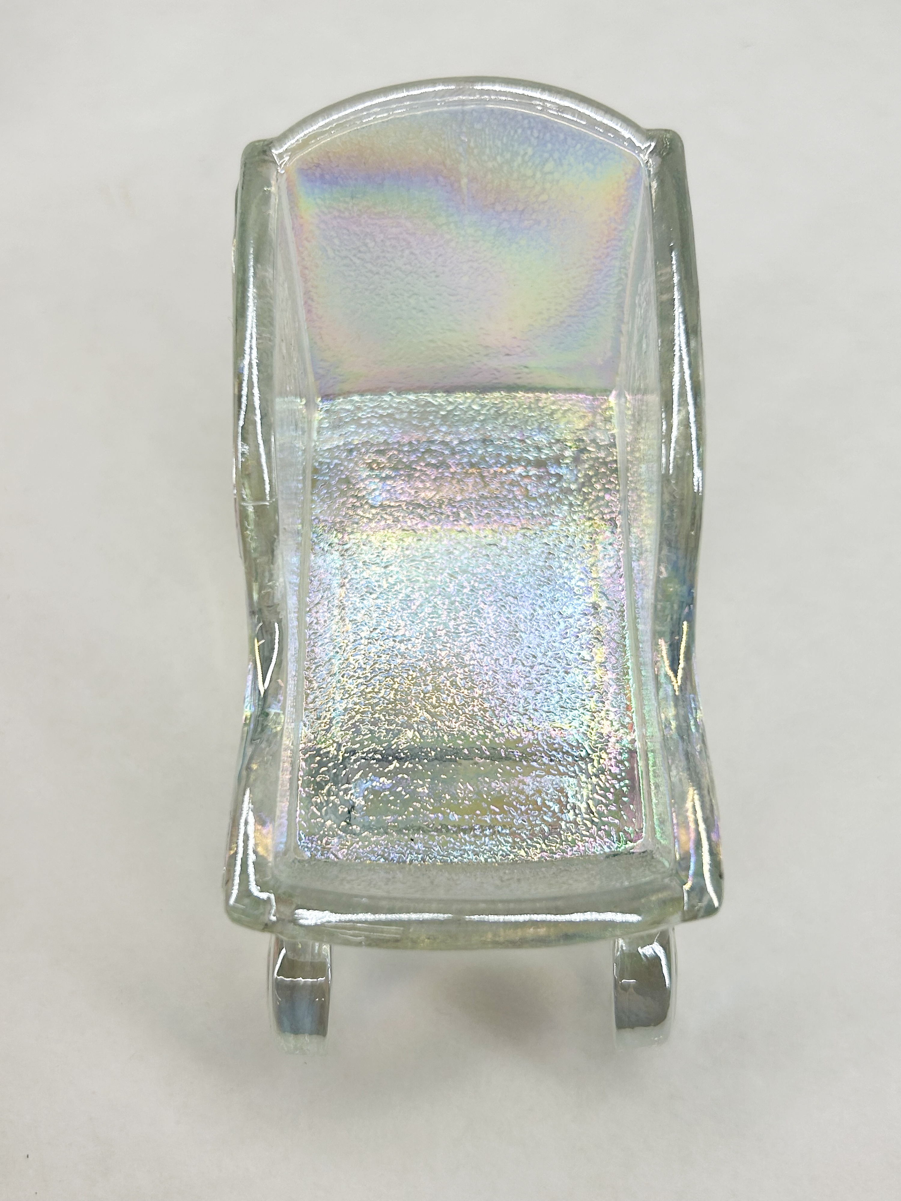 MOSSER IRIDESCENT GLASS SLEIGH