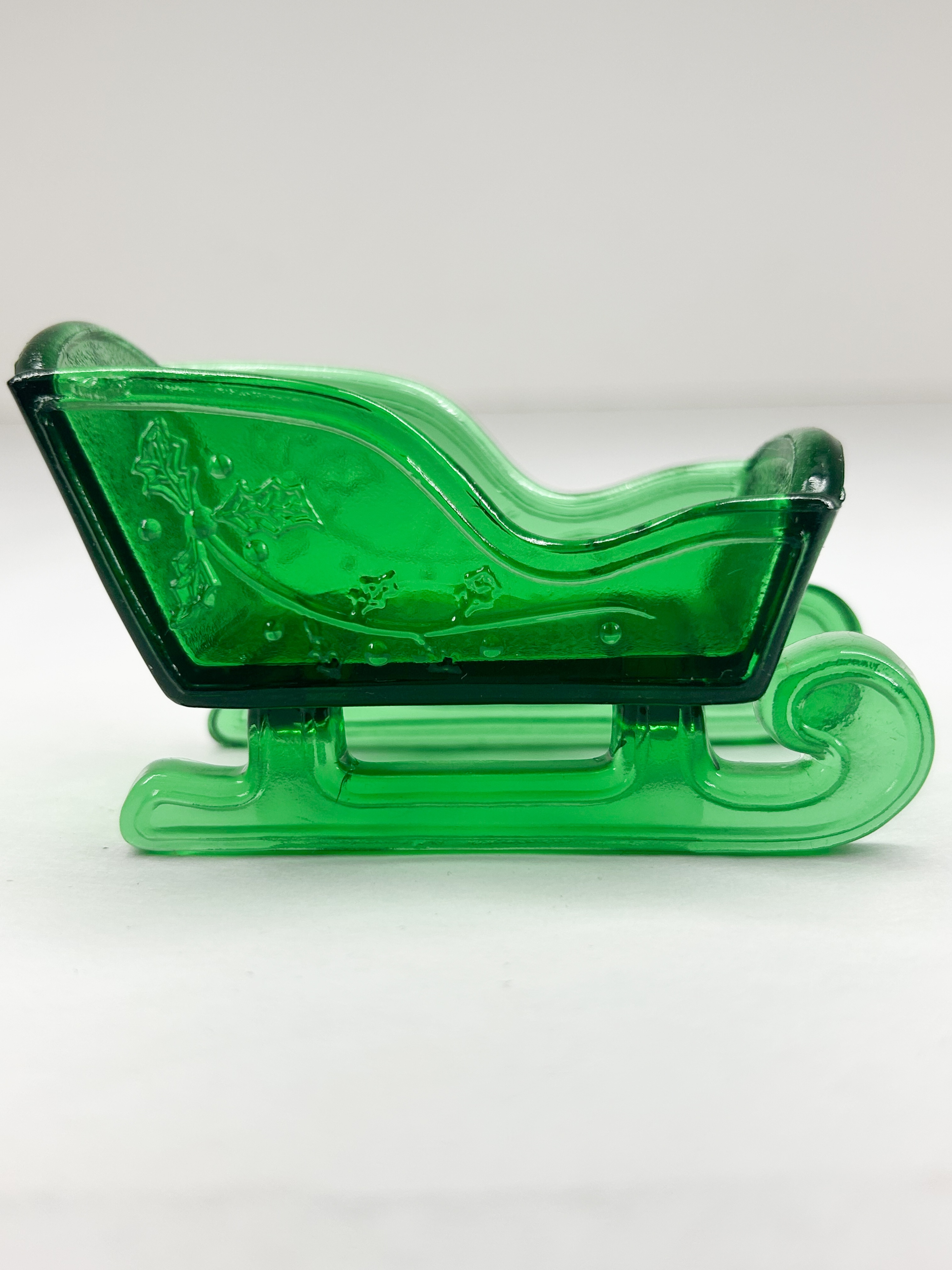 MOSSER GREEN GLASS SLEIGH