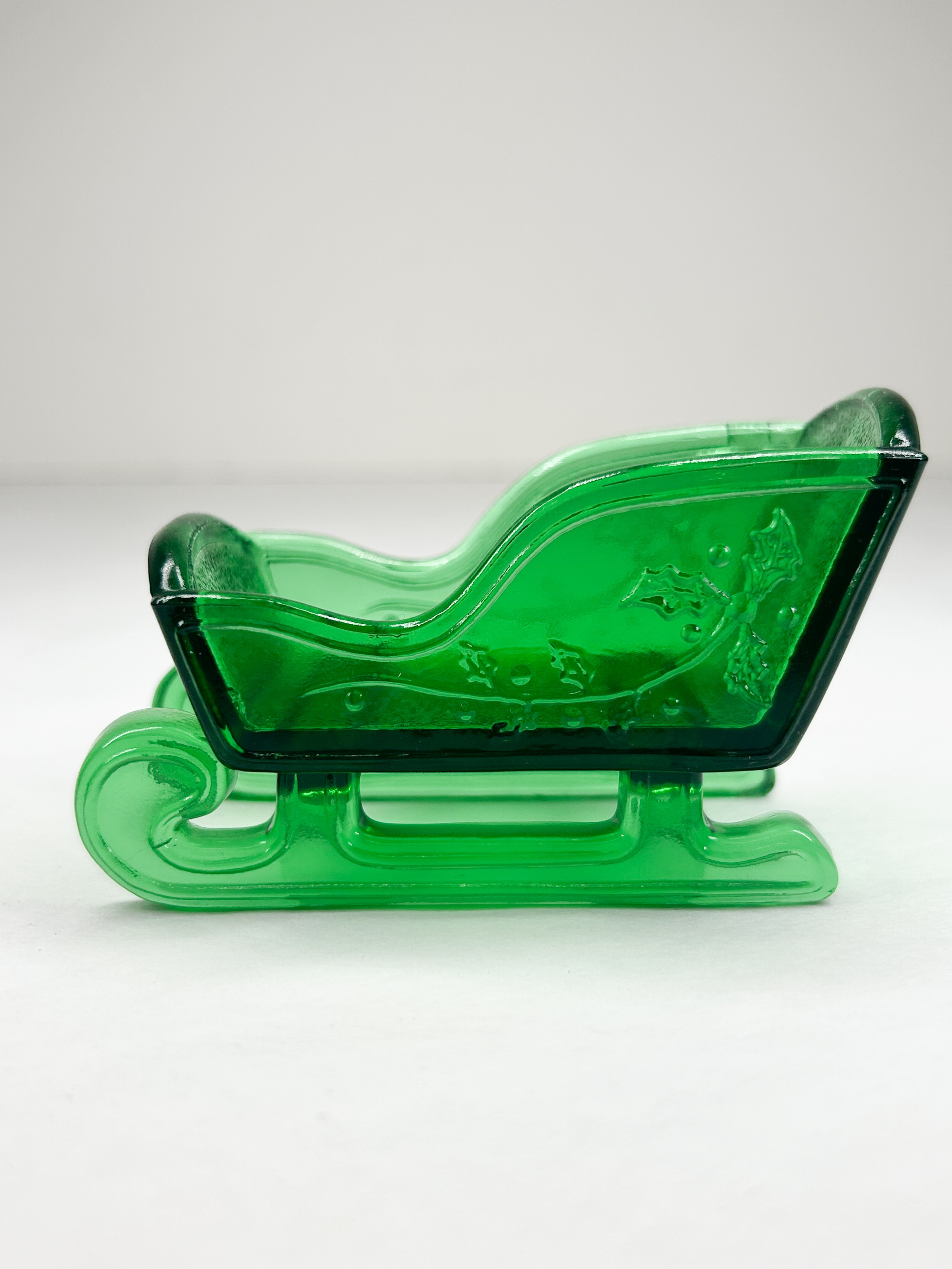 MOSSER GREEN GLASS SLEIGH