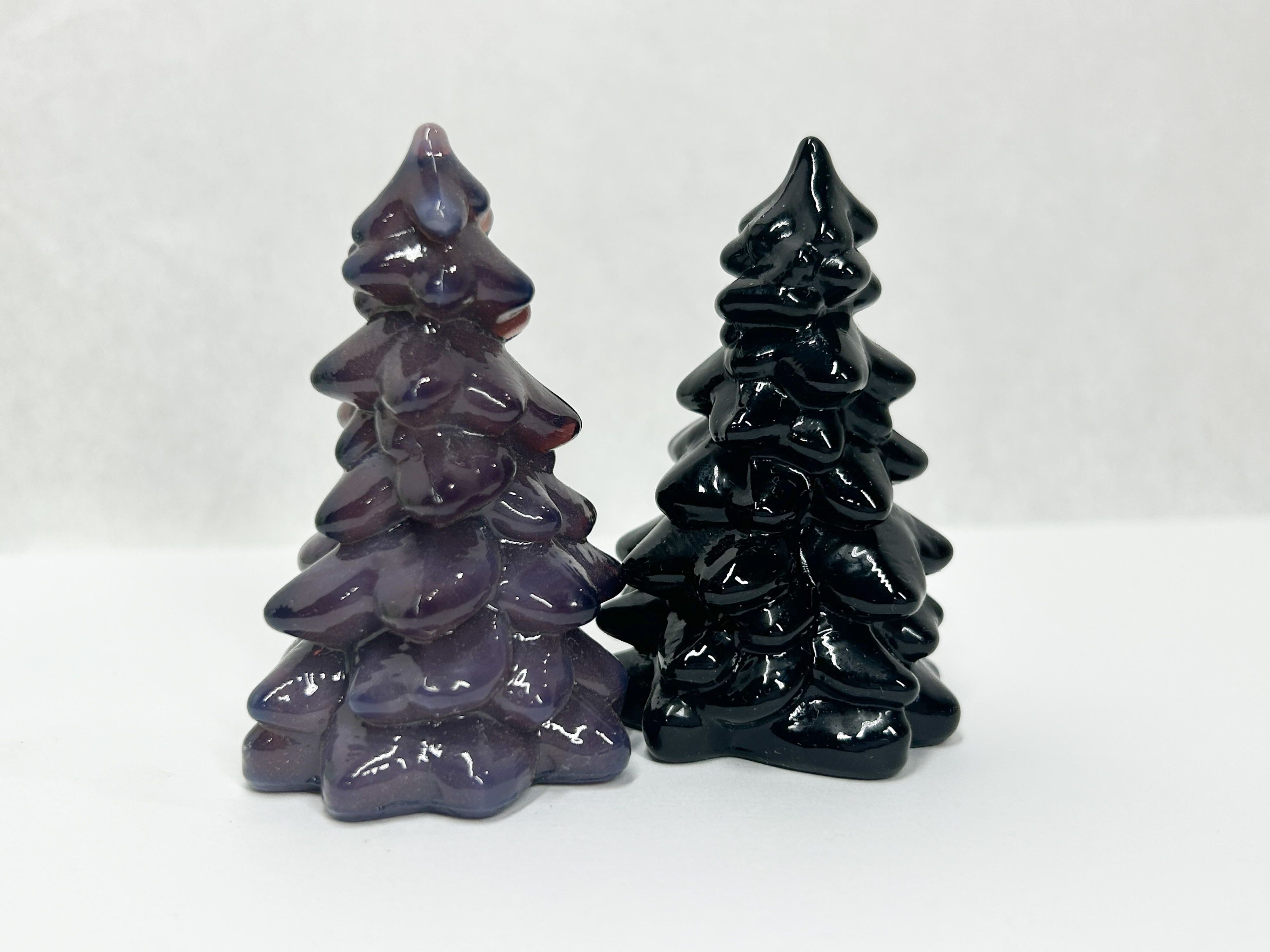 TWO MOSSER CHRISTMAS TREES