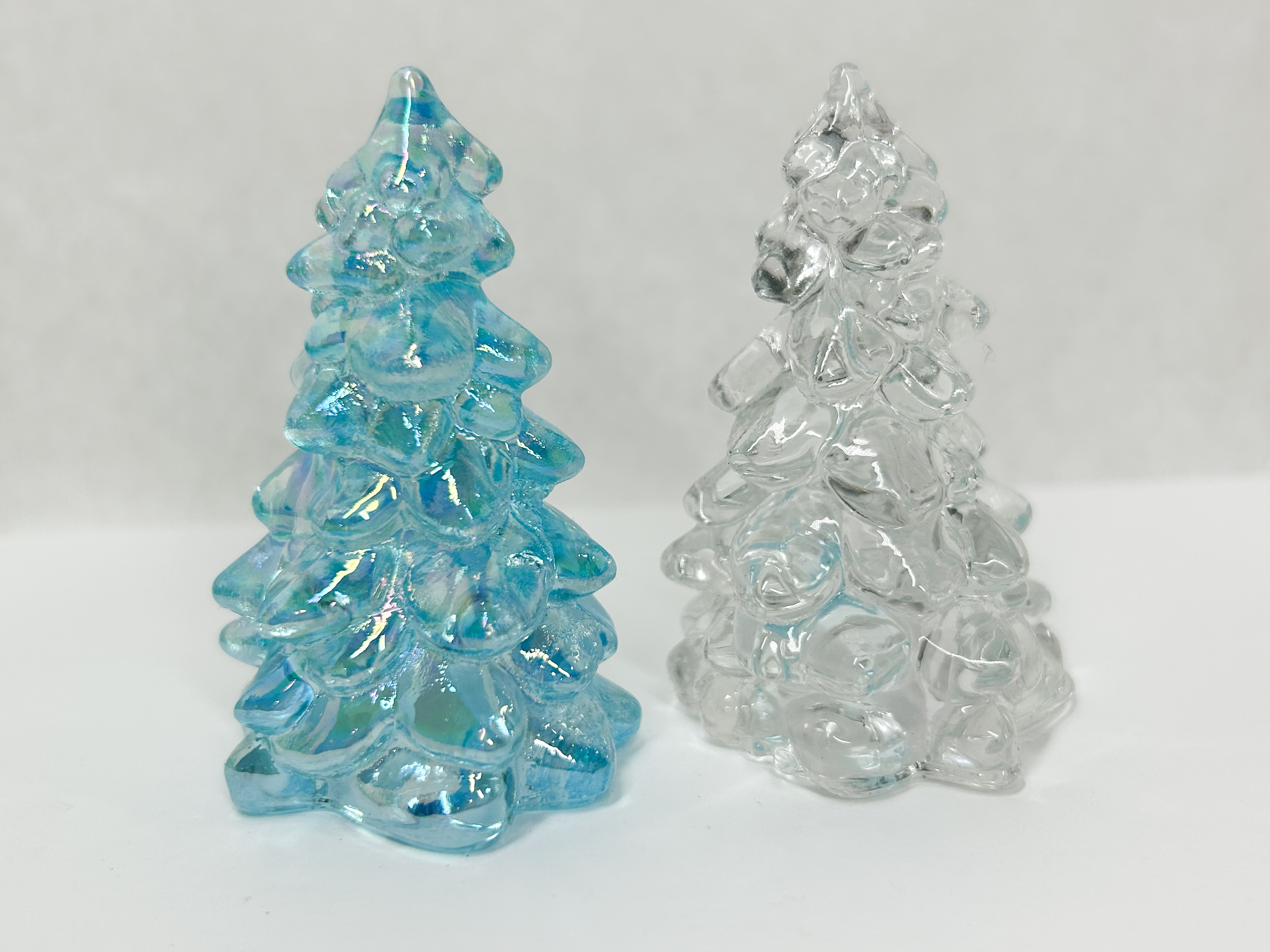 PAIR OF MOSSER CHRISTMAS TREES