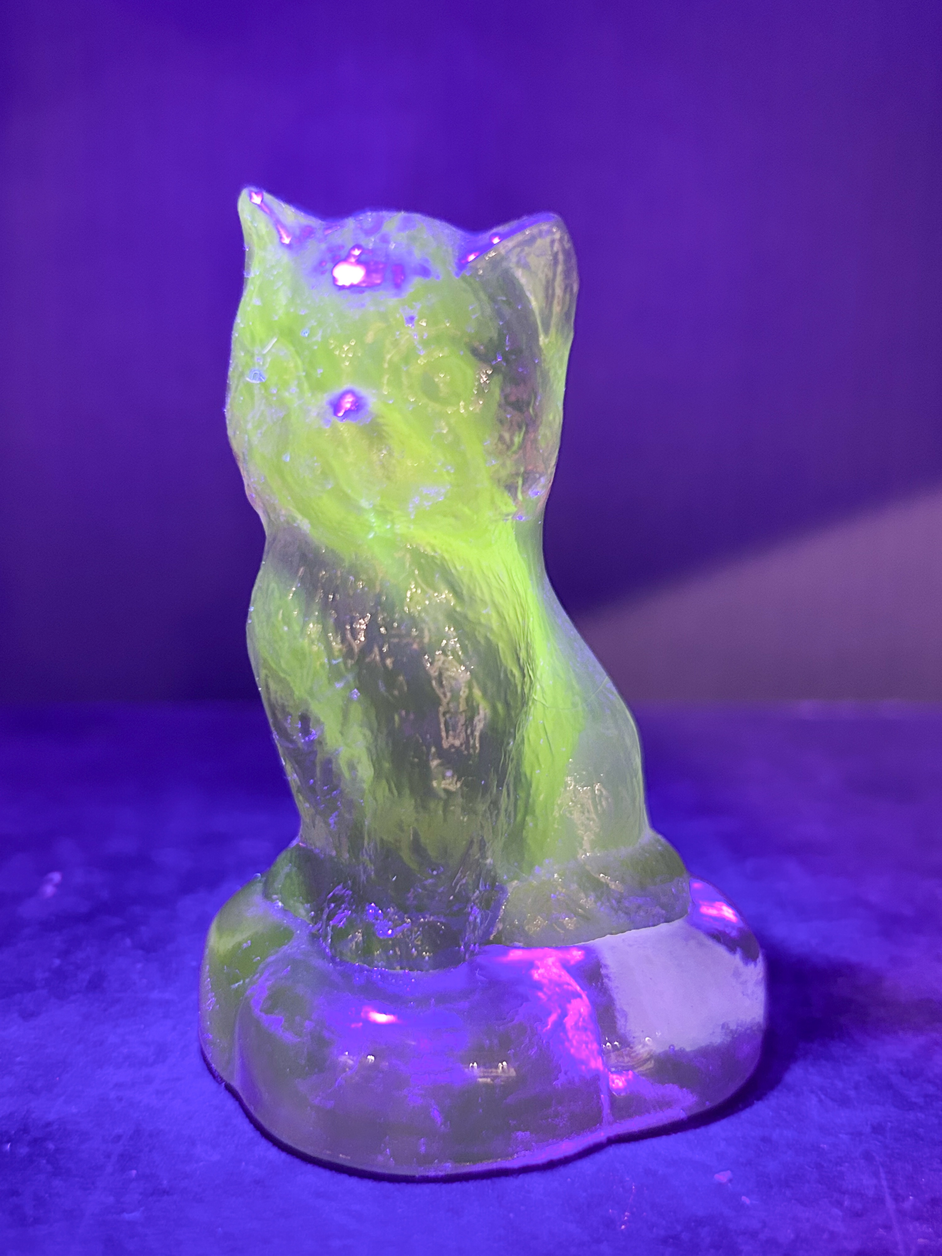 BOYD AMETHYST SITTING KITTEN ON PILLOW