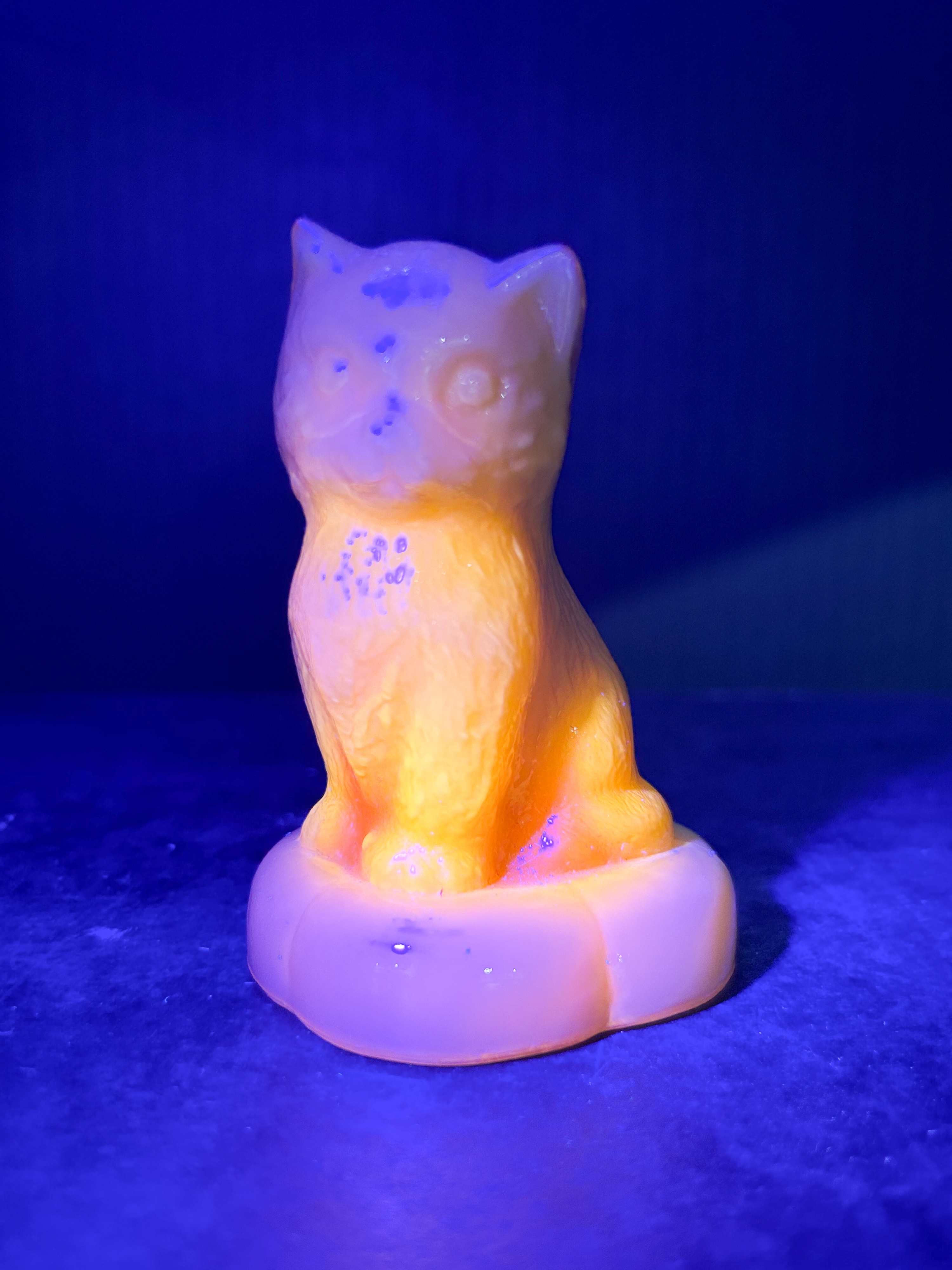 BOYD YELLOW SITTING KITTEN ON PILLOW