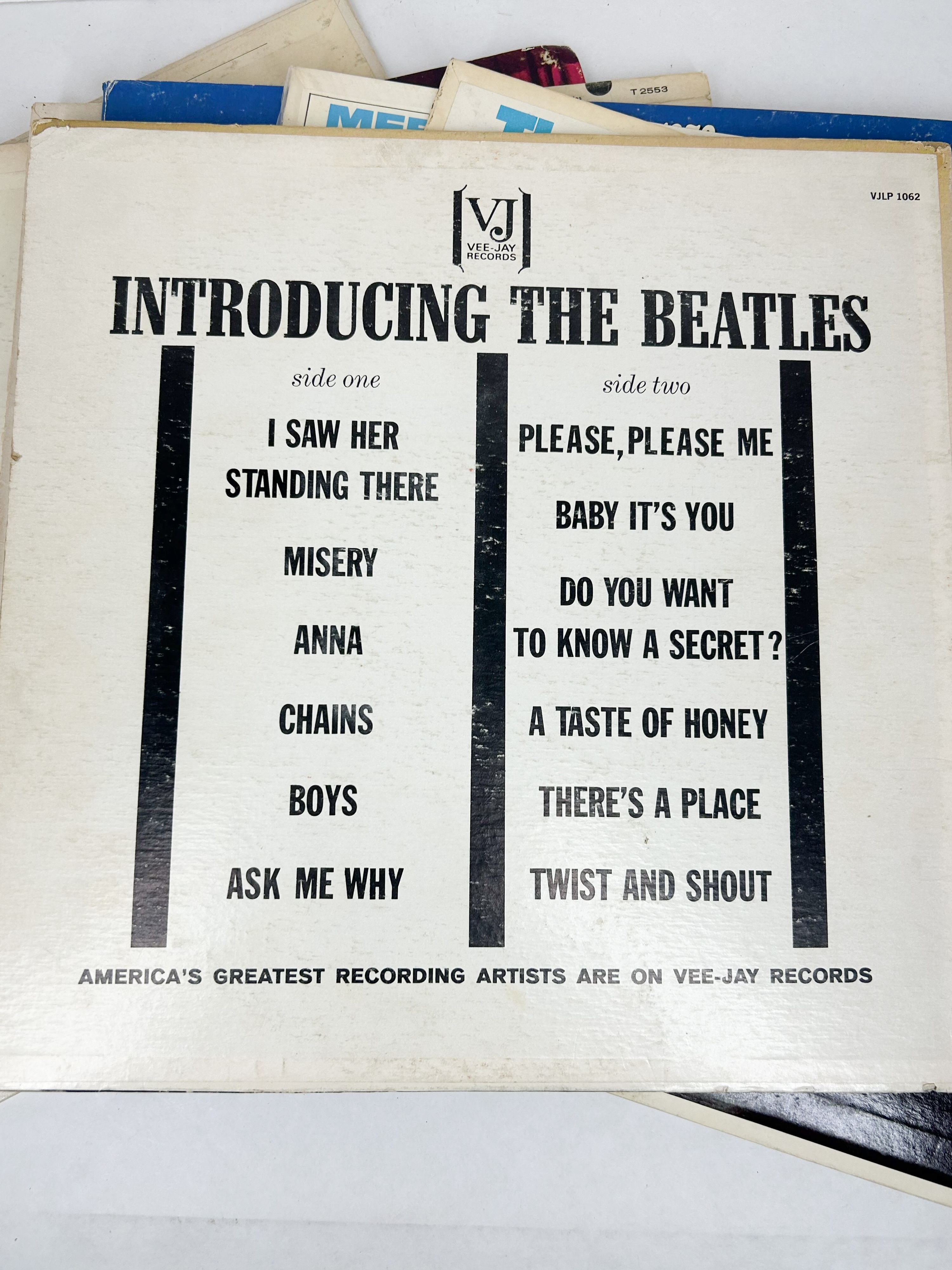 VEE-JAY AND CAPITOL BEATLES VINYL LP COLLECTION