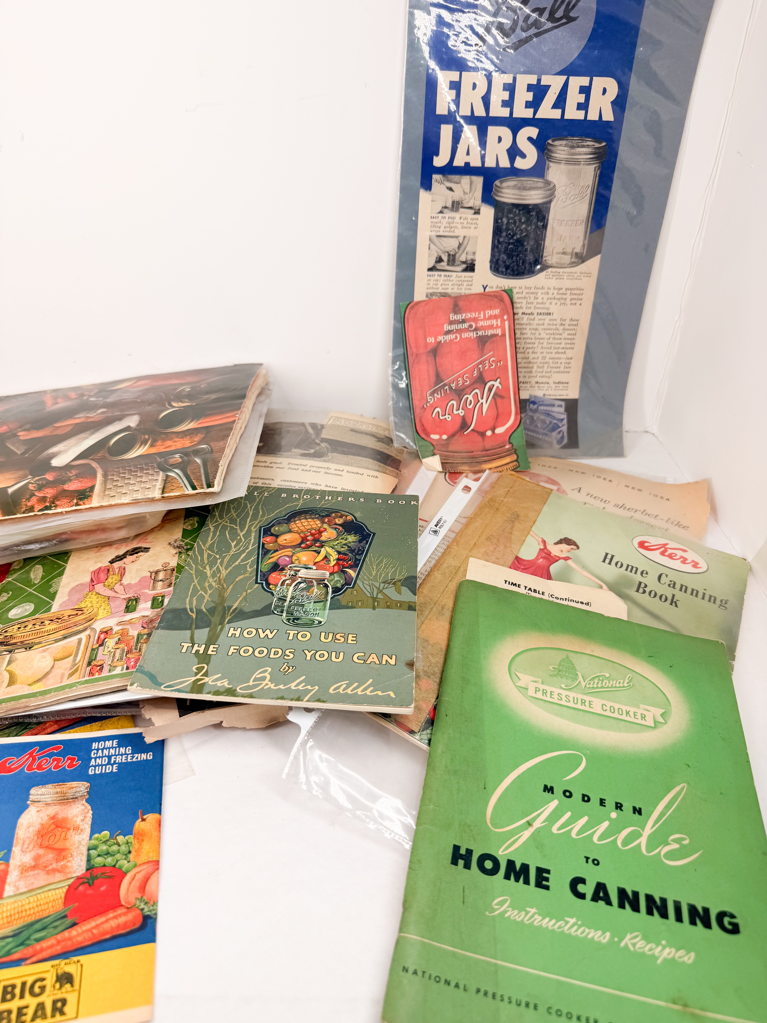 VINTAGE HOME CANNING EPHEMERA COLLECTION, MID-20TH CENTURY