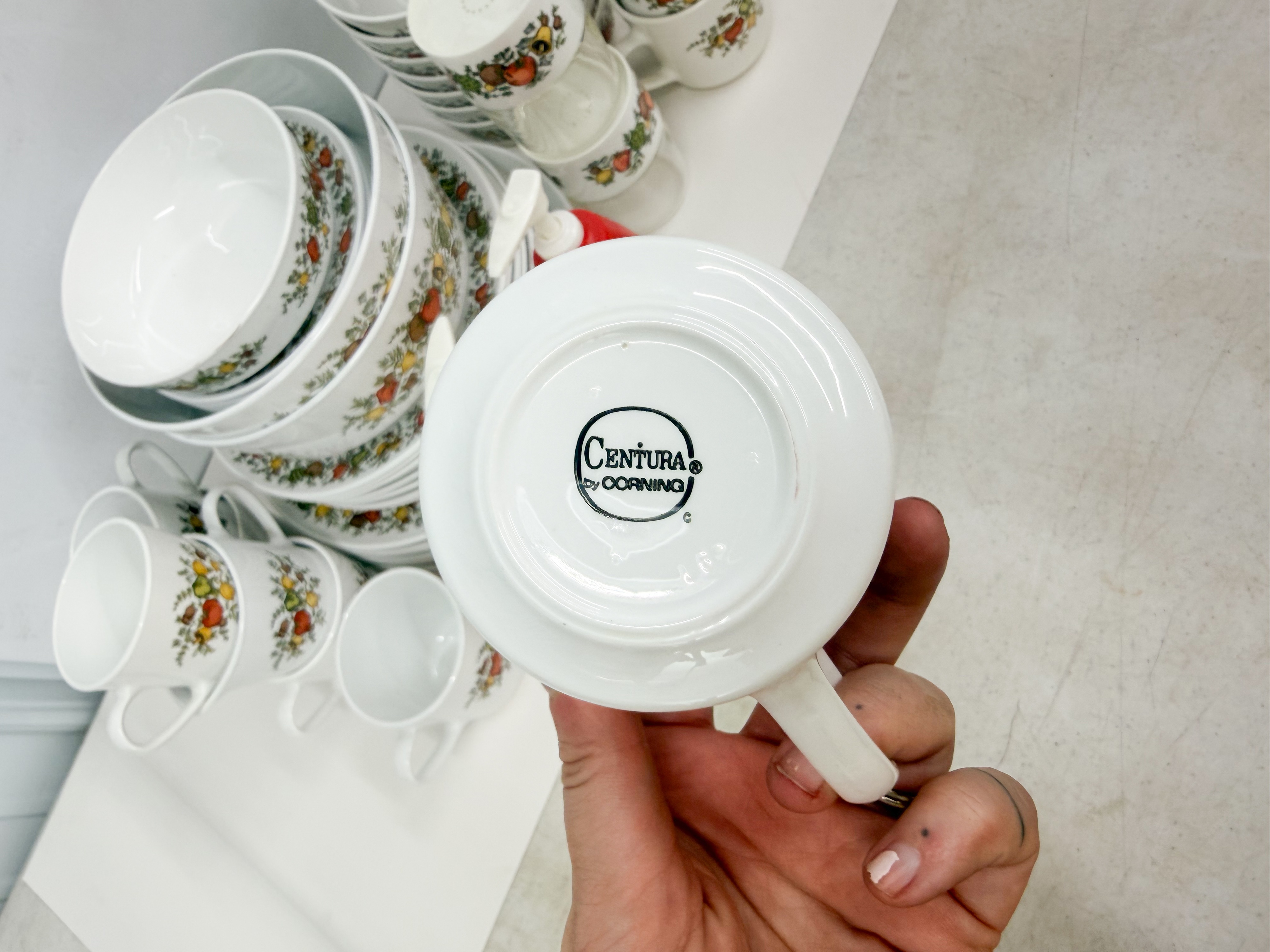 CENTURA BY CORNING, CERAMIC DINNERWARE SET