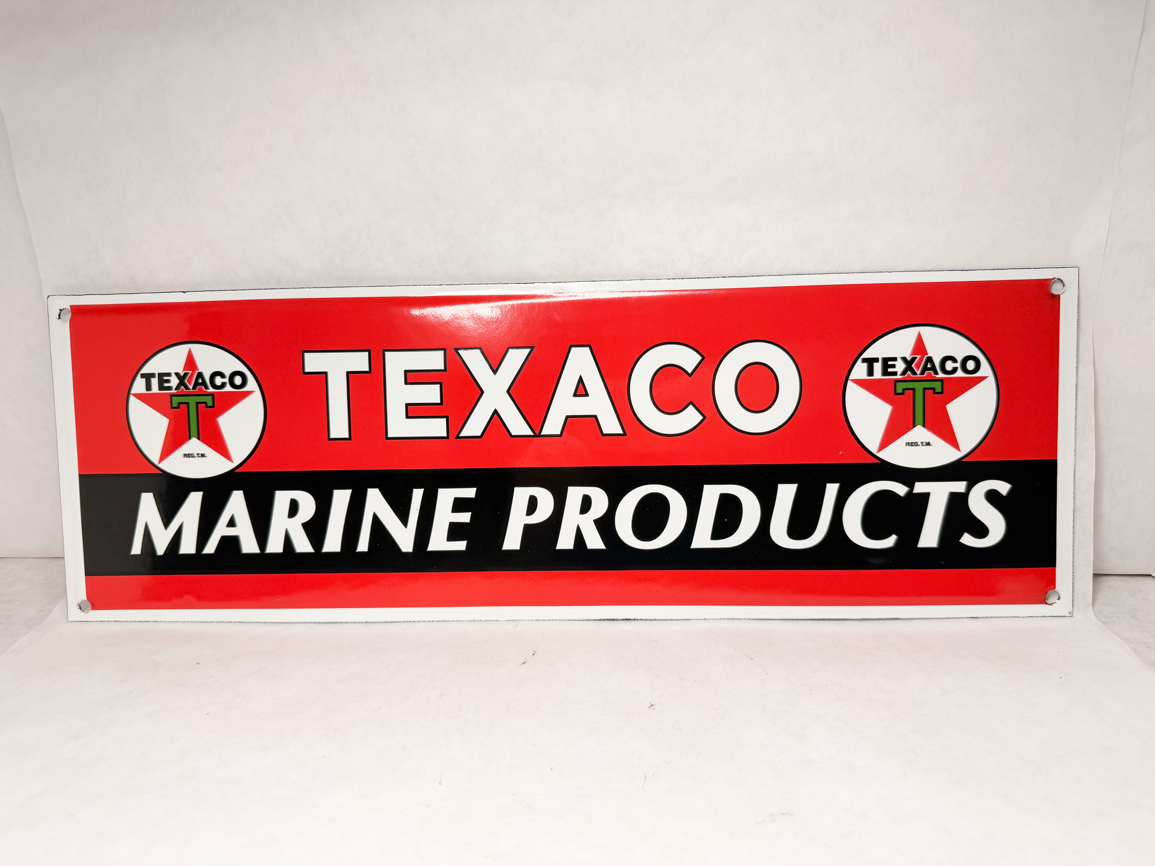 TEXACO MARINE PRODUCTS METAL SIGN
