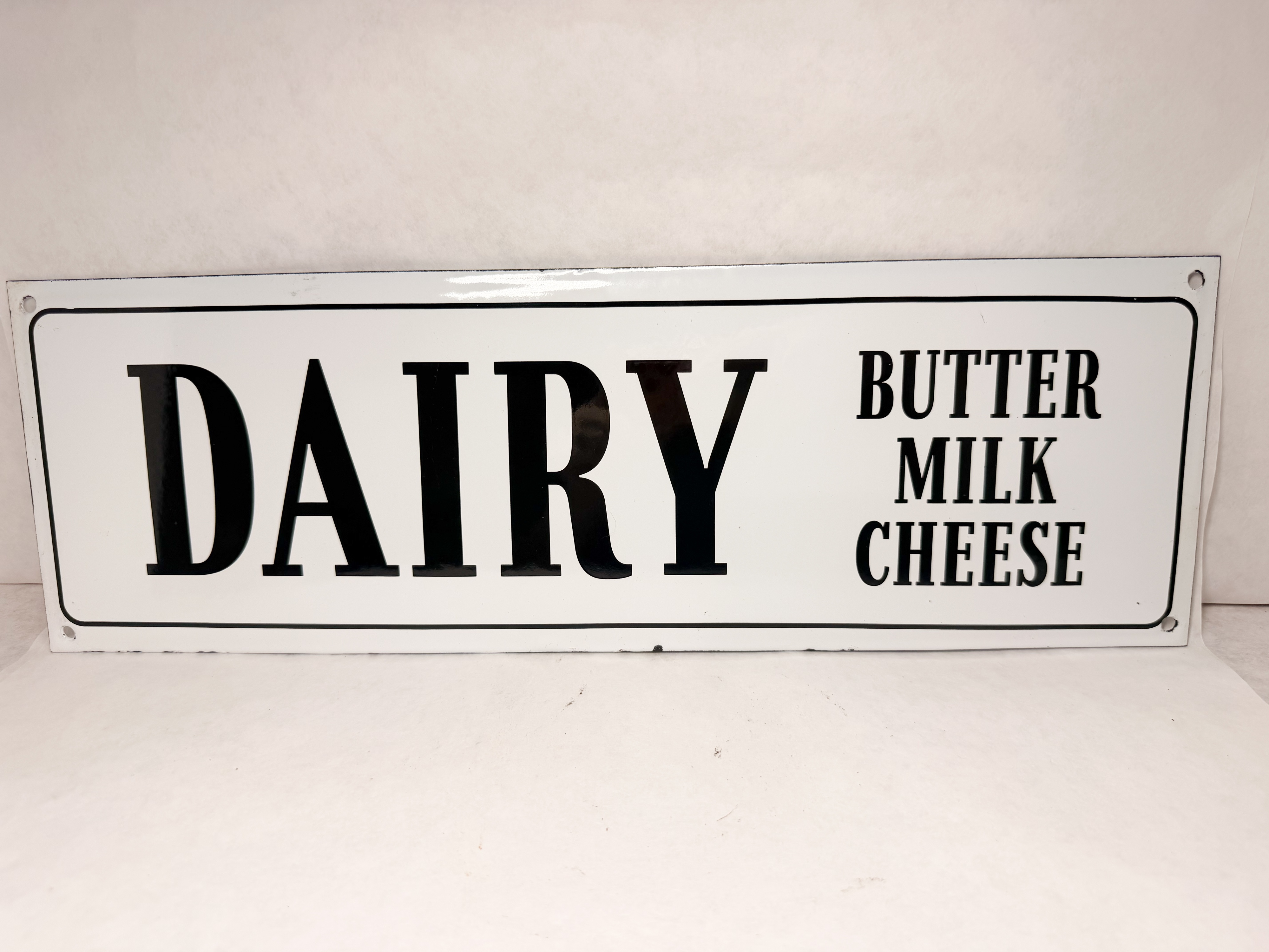 SS METAL DAIRY SIGN