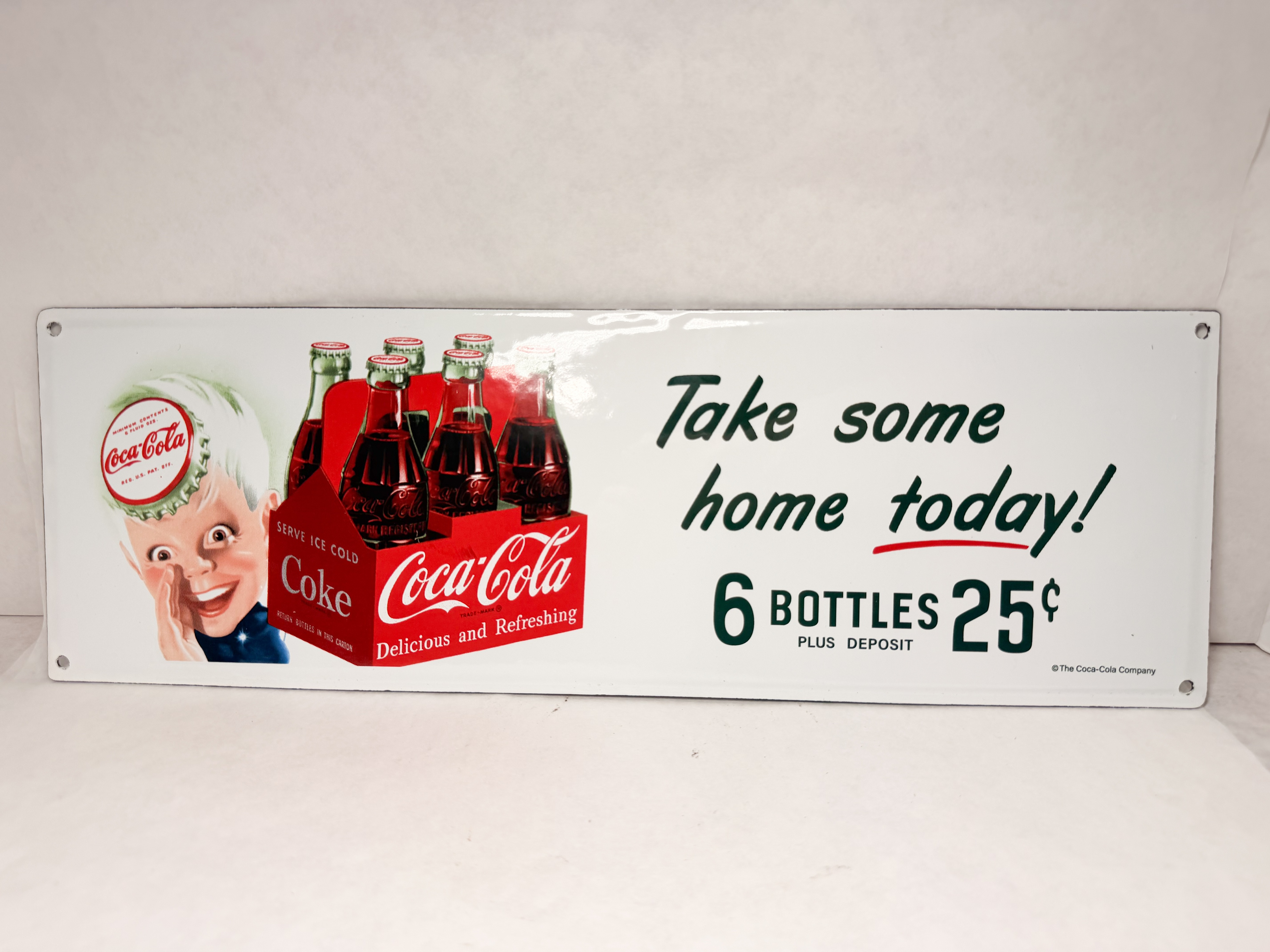COCA-COLA SPRITE BOY METAL SIGN