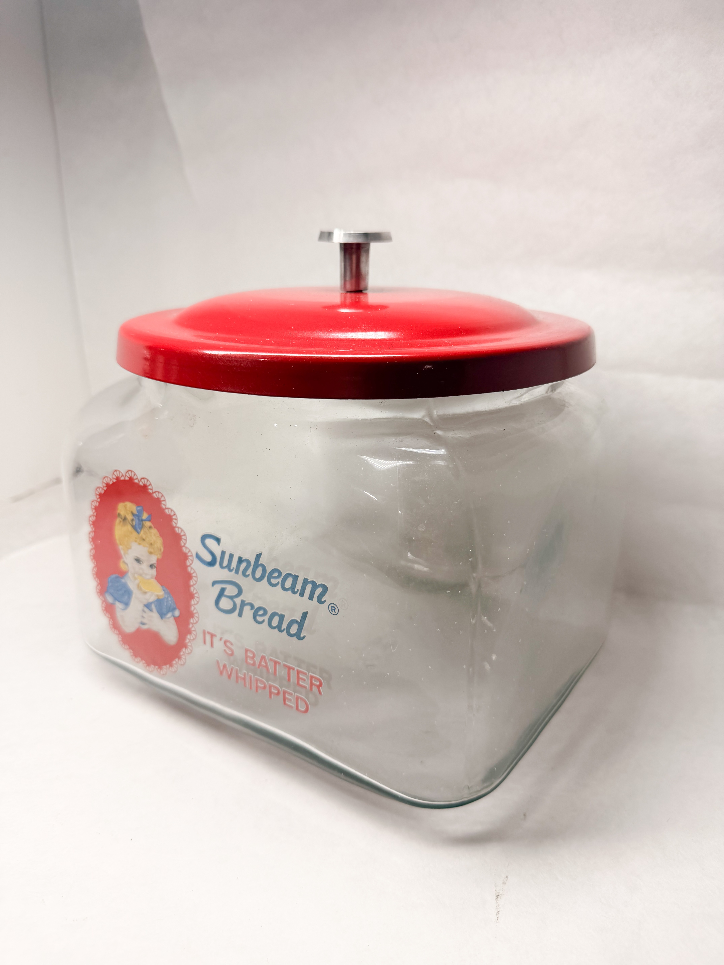 SUNBEAM BREAD GLASS SNACK JAR