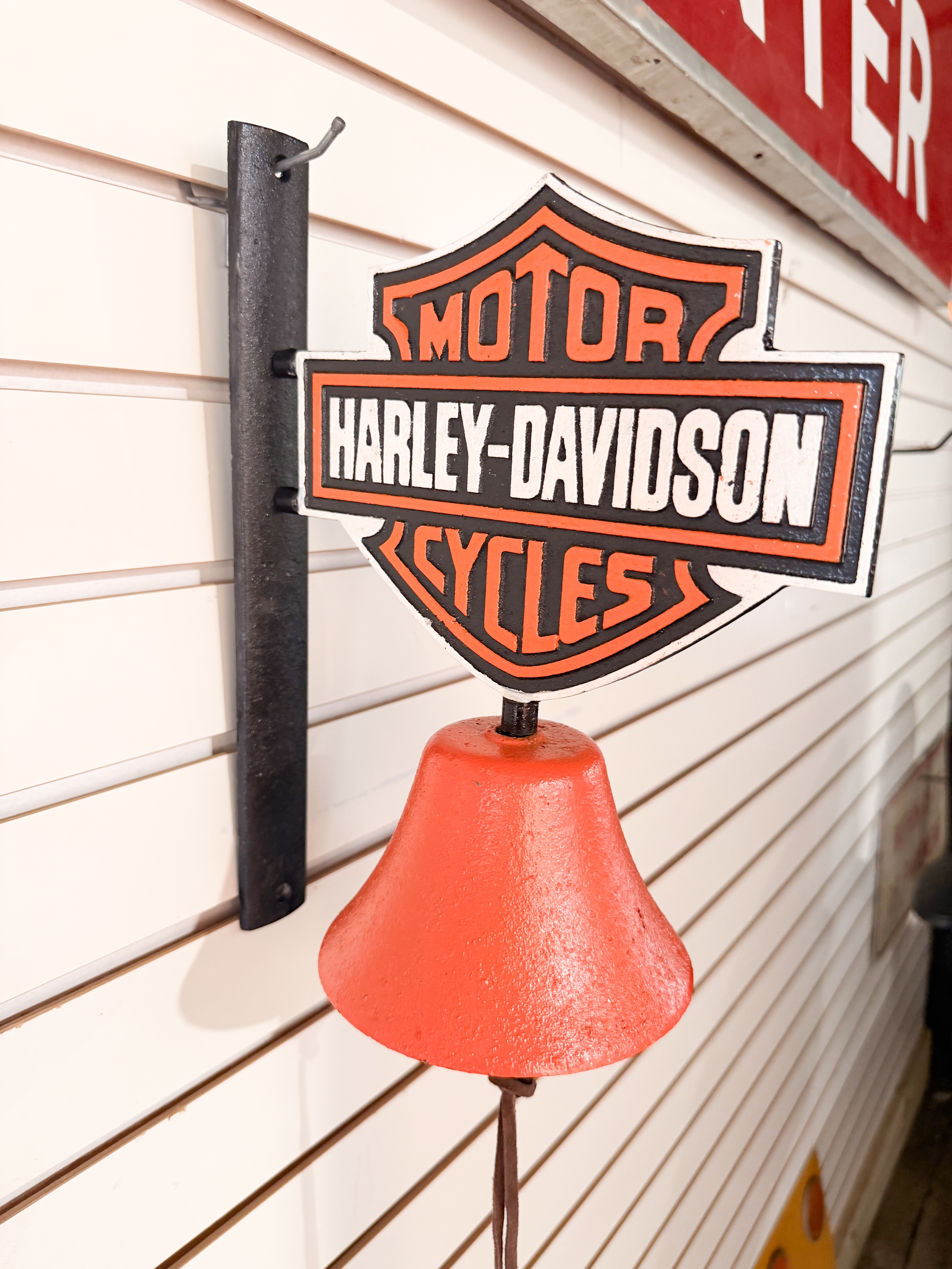 HARLEY-DAVIDSON CAST IRON WALL BELL
