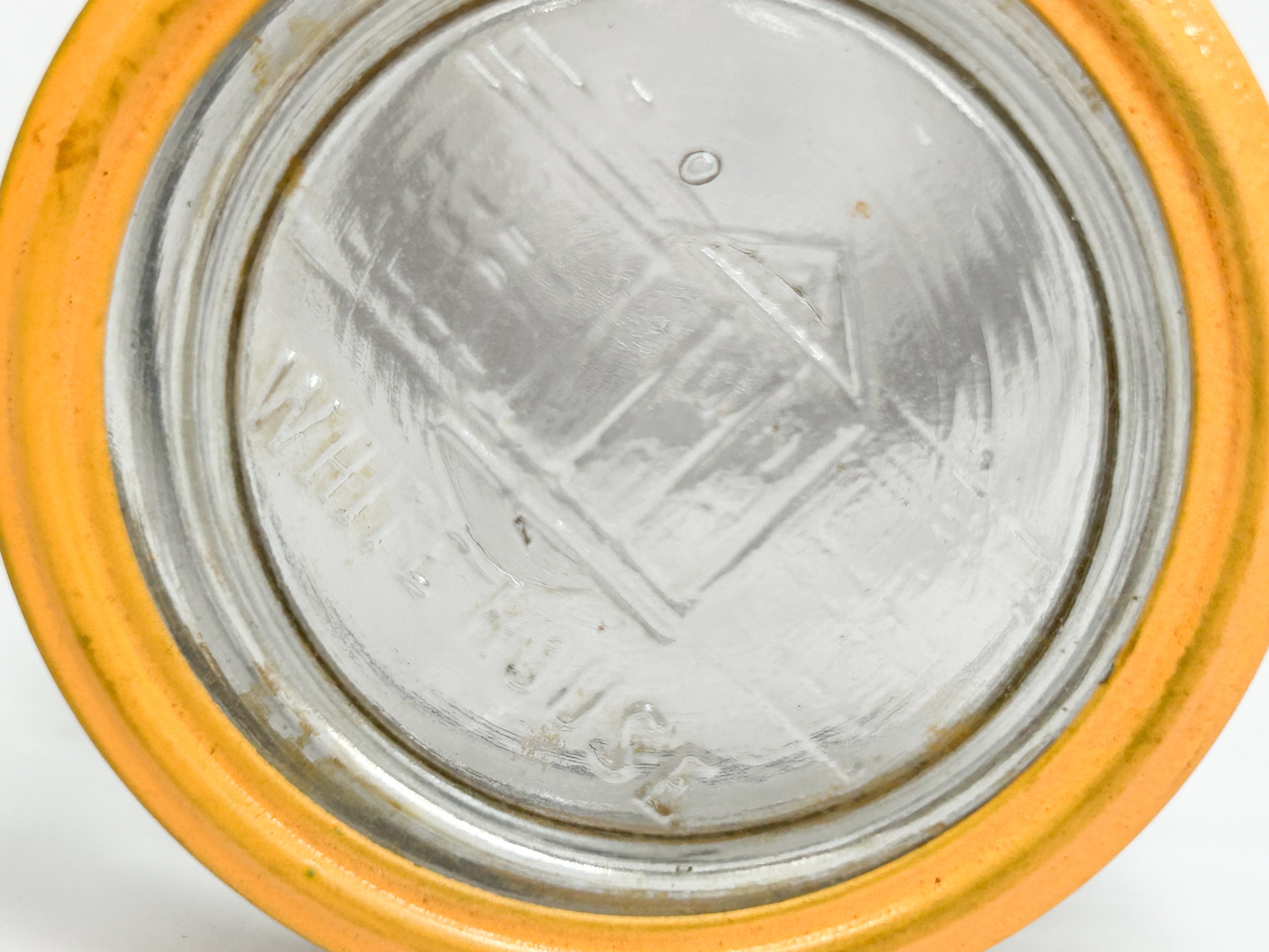 WHITE HOUSE VINEGAR GLASS JAR