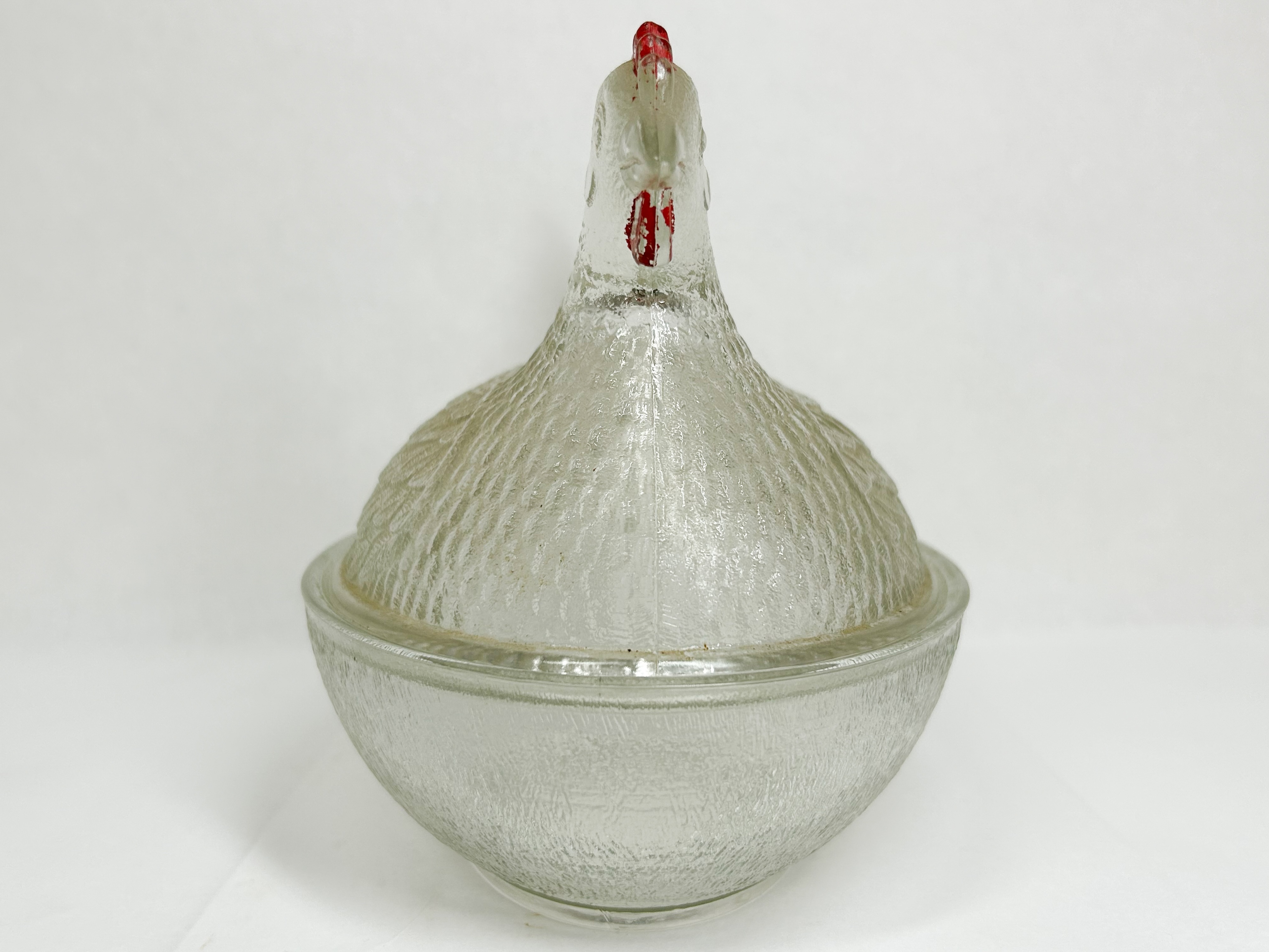 INDIANA GLASS HEN ON NEST