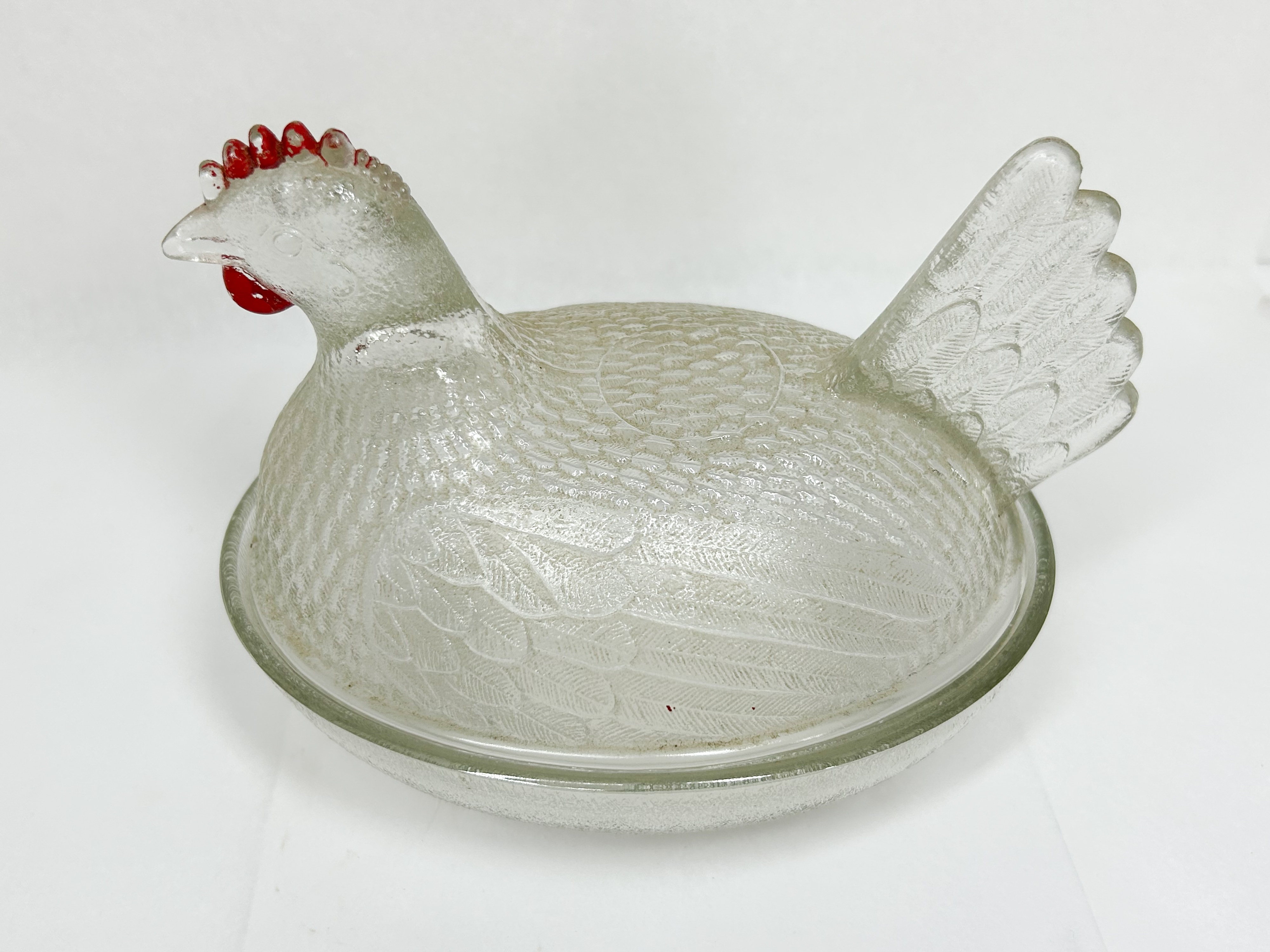 INDIANA GLASS HEN ON NEST