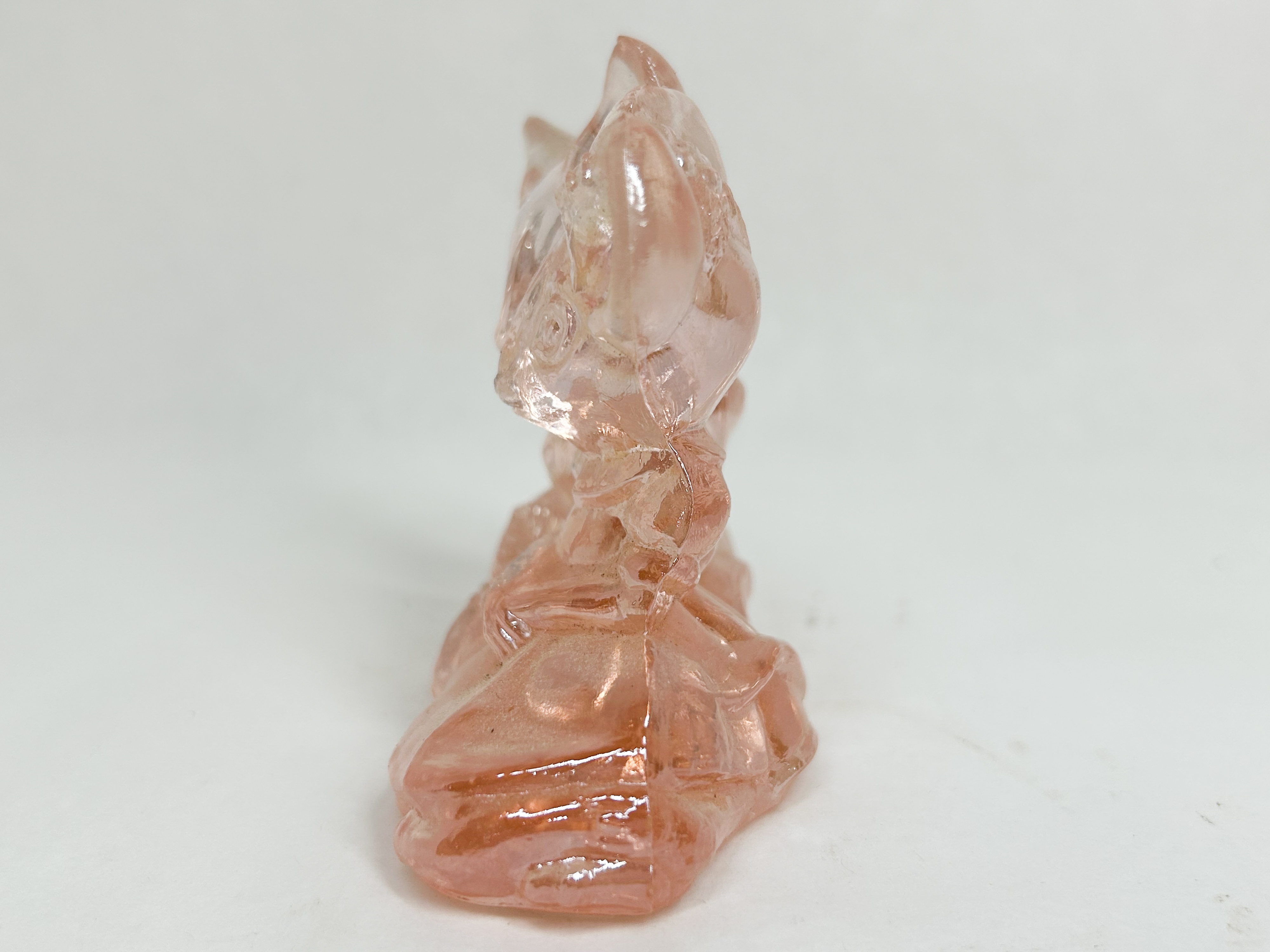 IRIDESCENT GLASS MICE PINK